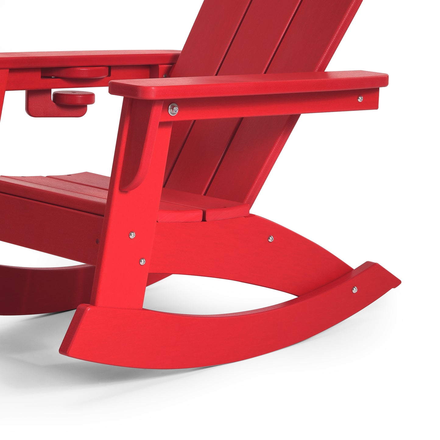 Tiny Terraces Kids Adirondack Rocking Chair with Cup Holder (Set of 2) Seahawk Designs Kids Patio Rocking Chairs