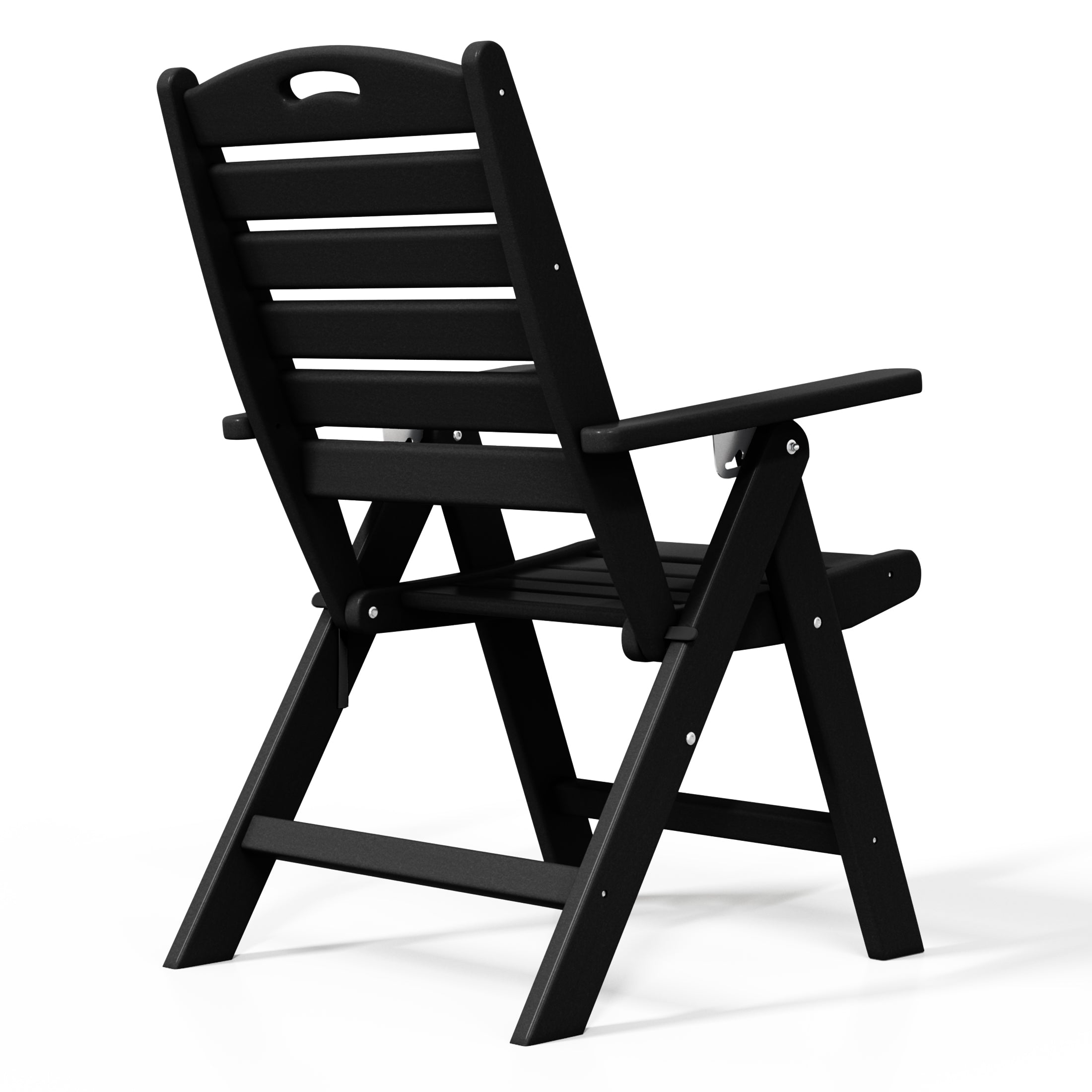 Aarhus All-Weather Outdoor Patio Folding Tall Back Dining Chair (38" High) Seahawk Designs Patio Dining Chairs