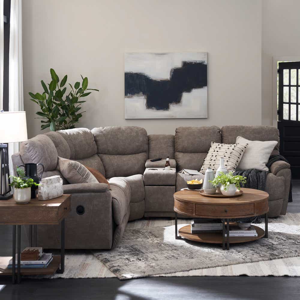 La-Z-Boy Trouper Reclining Sectional — Build-Your-Own Power Comfort La-Z-Boy Sectional