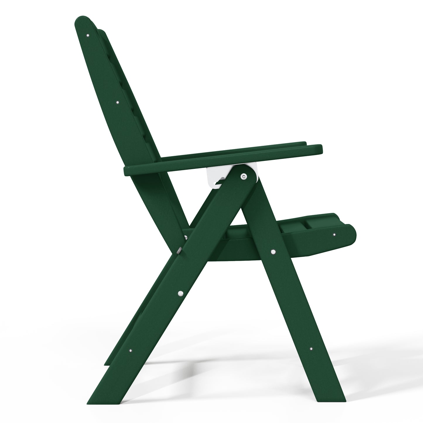 Aarhus All-Weather Outdoor Patio Folding Tall Back Dining Chair (38" High) Dark Green Seahawk Designs Patio Dining Chairs