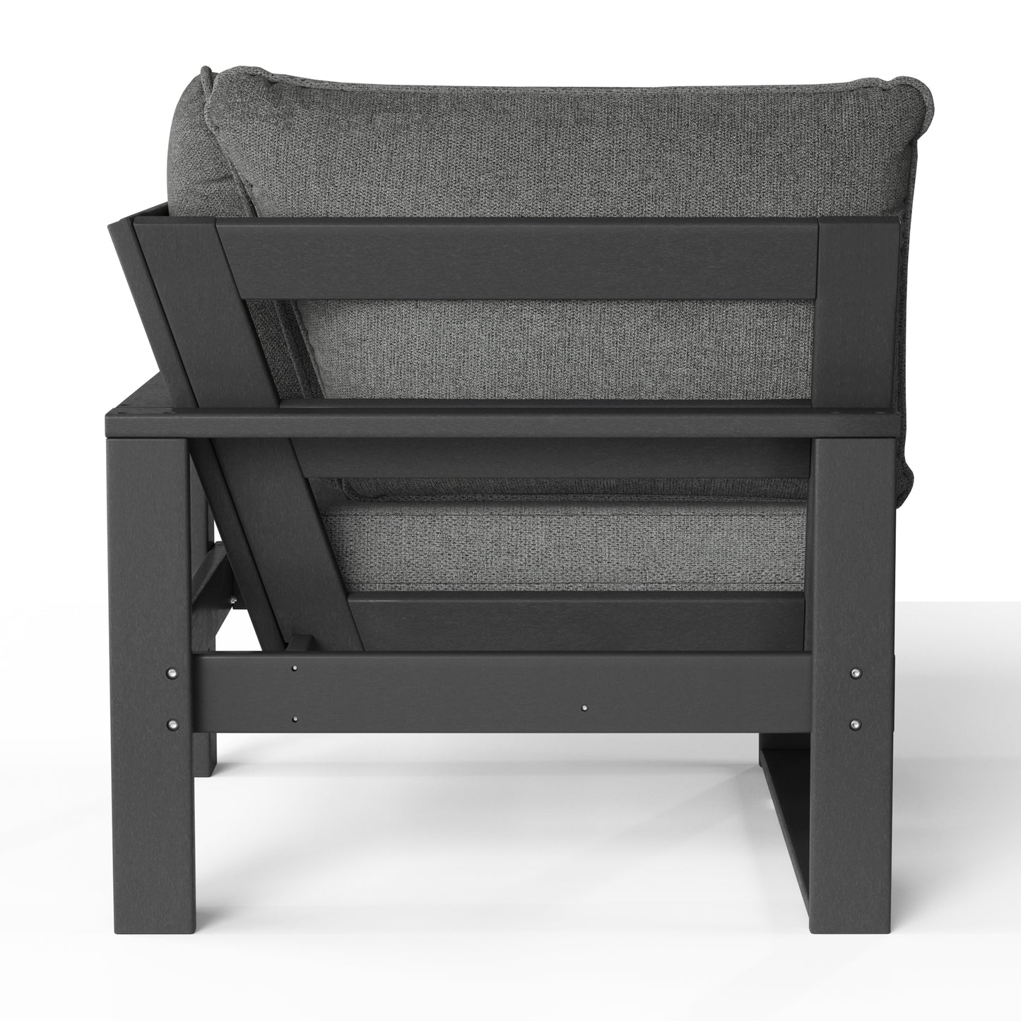Signature All-Weather Outdoor Modular Patio Deep Seating Corner Chair (Corner Sectional Seat) Seahawk Designs Patio Chairs