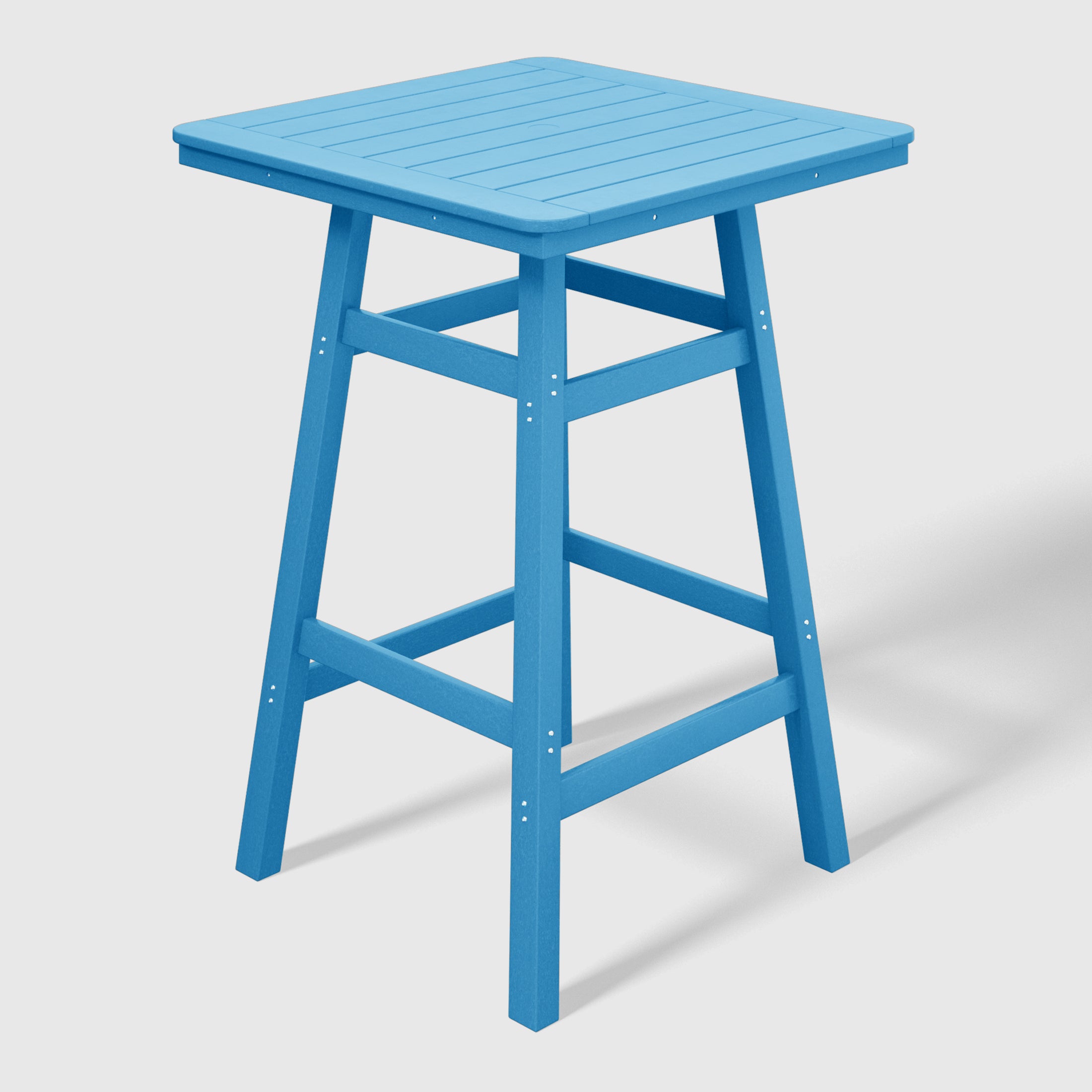 Stockholm All-Weather Outdoor 30" Square Bar Table (42" Height) Pacific Blue Seahawk Designs Patio Bar Tables