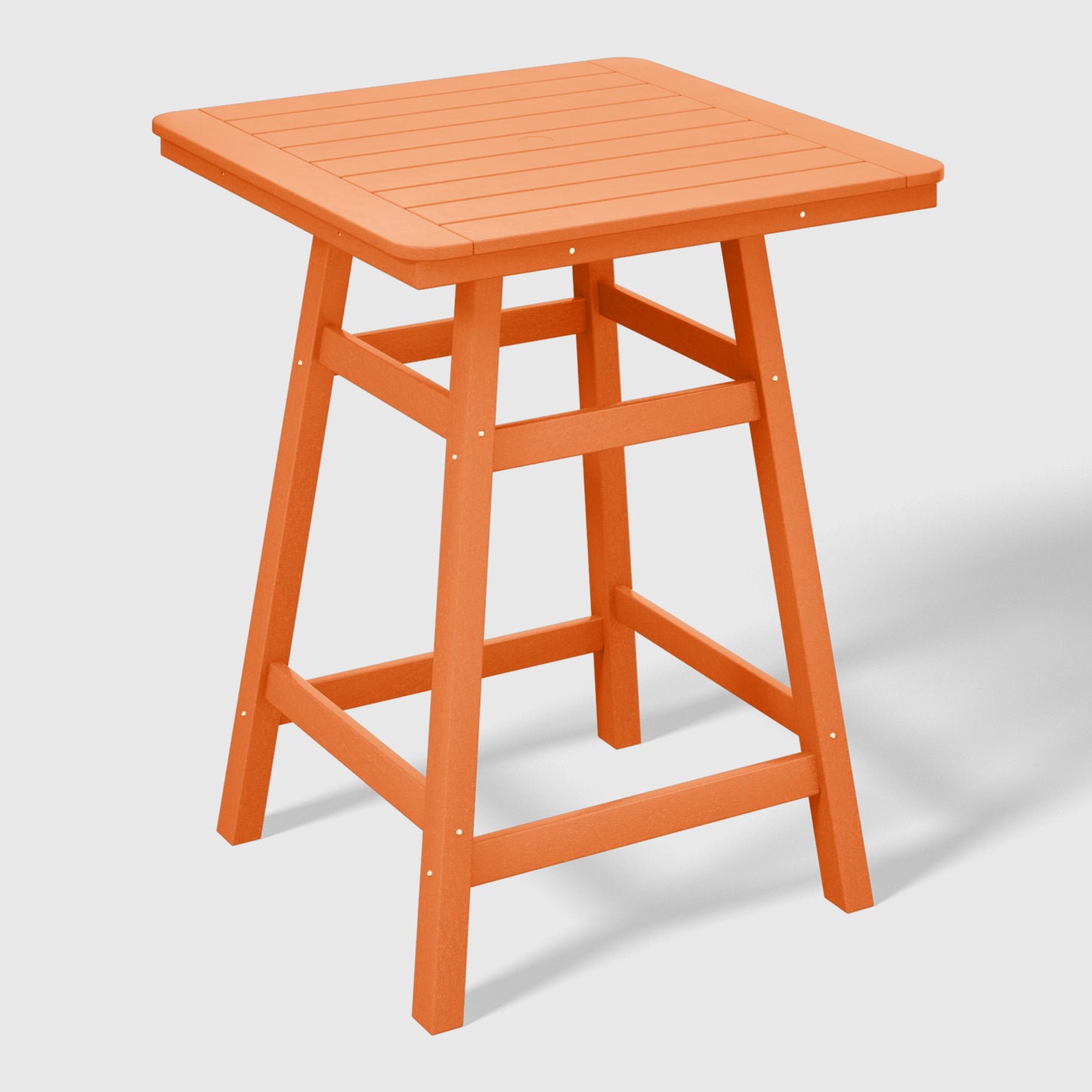 Stockholm All-Weather Outdoor Square Counter Table (31" Top) Orange Seahawk Designs Patio Bar Tables