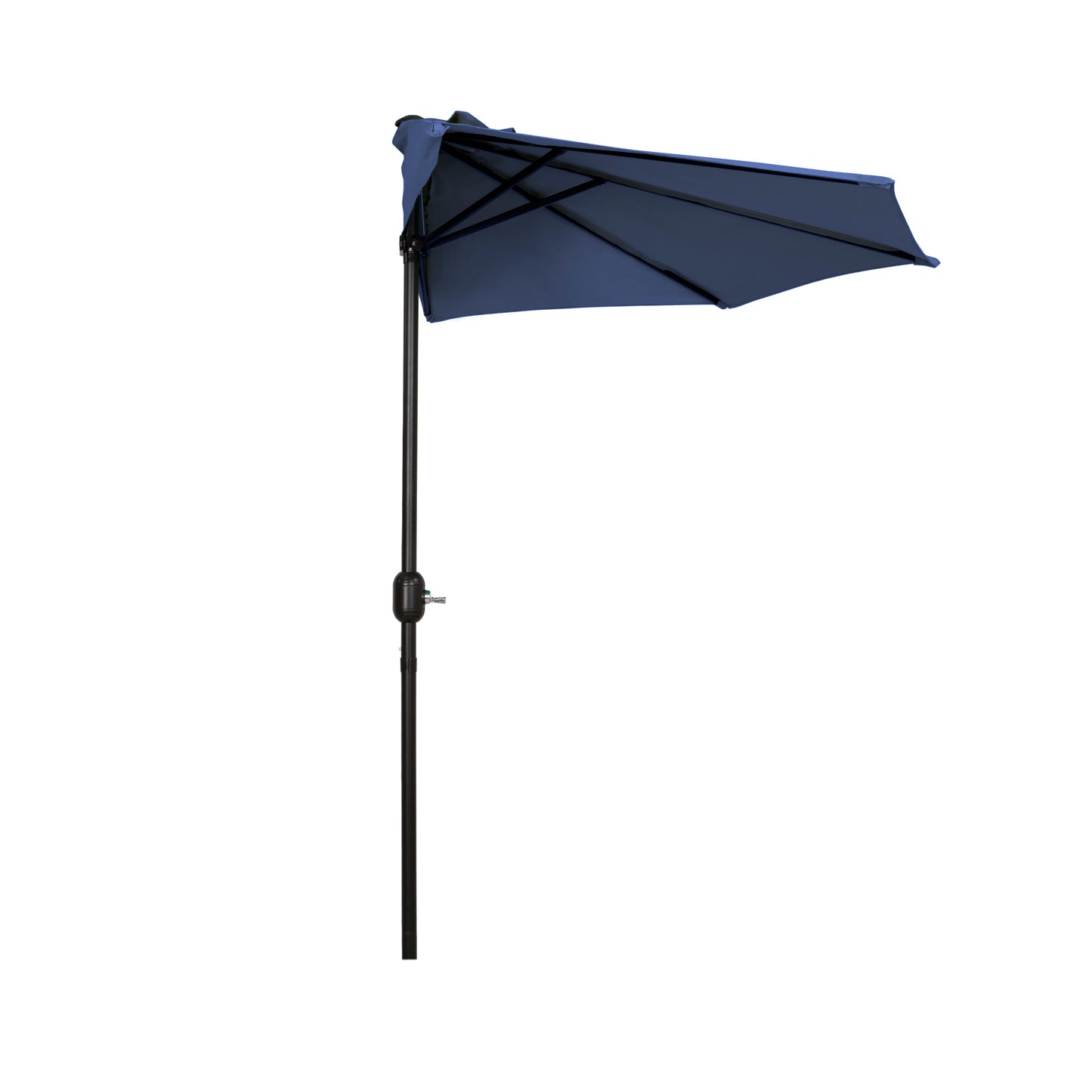 Kona 9ft Half Market Umbrella Navy Blue Seahawk Designs Patio Umbrellas