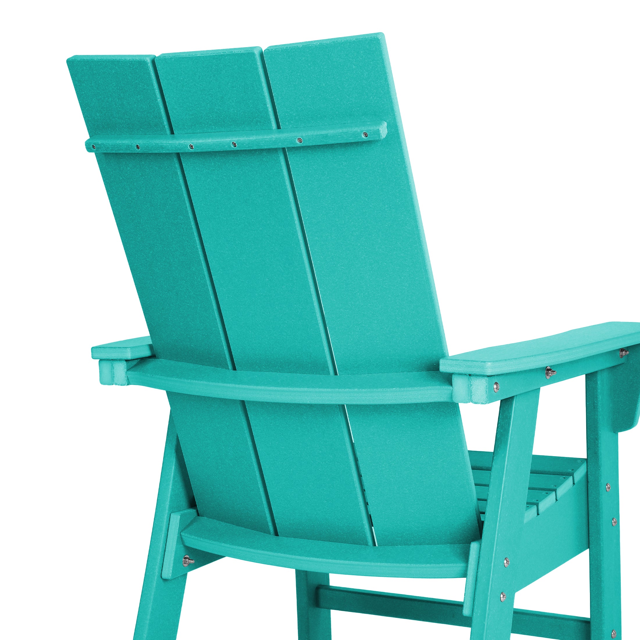 Malibu Modern All-Weather Outdoor Contoured Adirondack Dining Chair Seahawk Designs Patio Dining Chairs