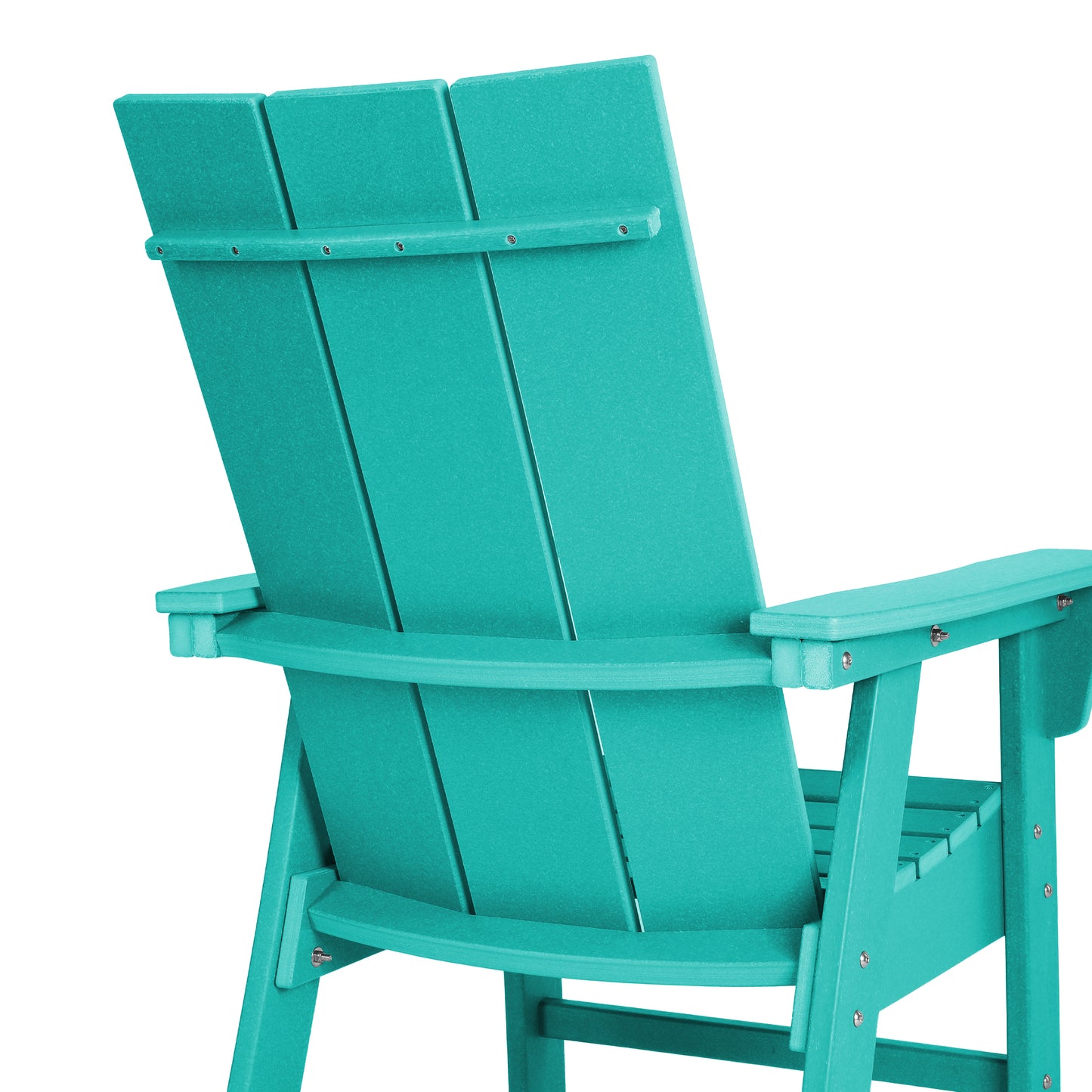 Malibu Modern All-Weather Outdoor Contoured Adirondack Dining Chair Seahawk Designs Patio Dining Chairs