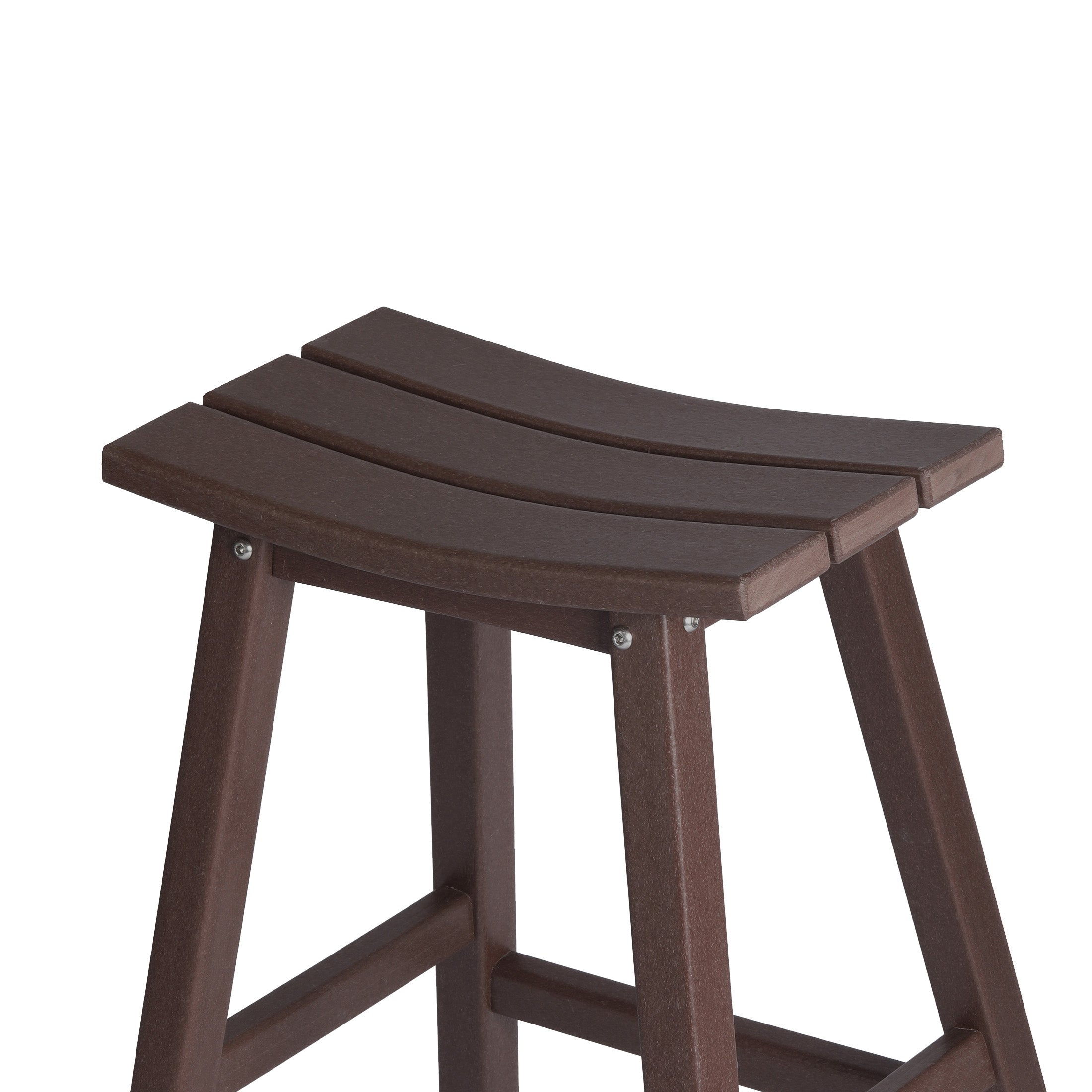 Stockholm All-Weather Outdoor Saddle Bar Stool (29" Height) Seahawk Designs Patio Bar & Counter Stools