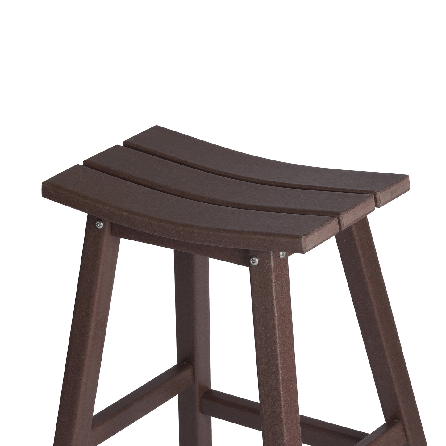 Stockholm All-Weather Outdoor Saddle Bar Stool (29" Height) Seahawk Designs Patio Bar & Counter Stools