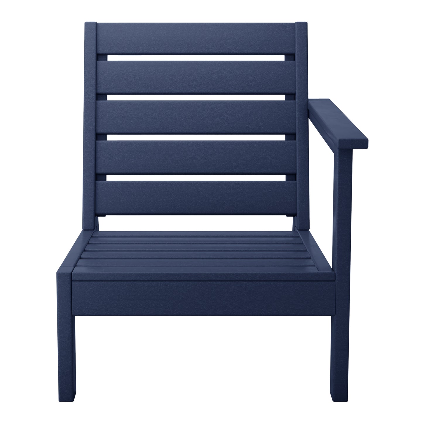 Scottsdale All-Weather Outdoor Modular Deep Seating Arm Chair (with Optional Cushions) Navy Blue Brown Seahawk Designs Patio Chairs