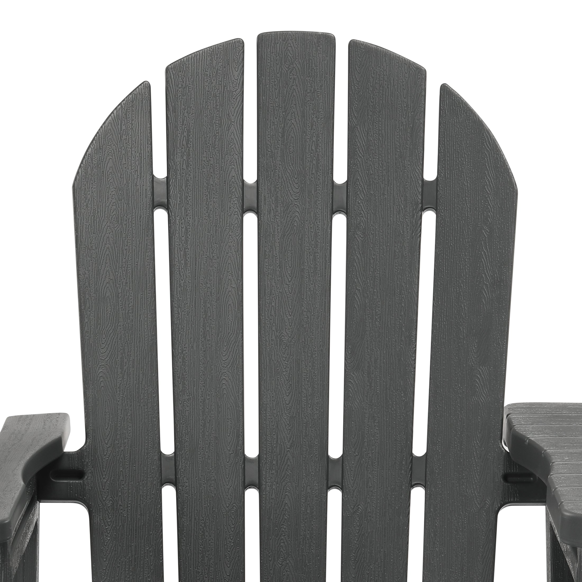 Set of Snap'n Lock Adirondack Chairs with Connecting Wedge Table (No Tools or Hardware) Seahawk Designs Adirondack Chairs