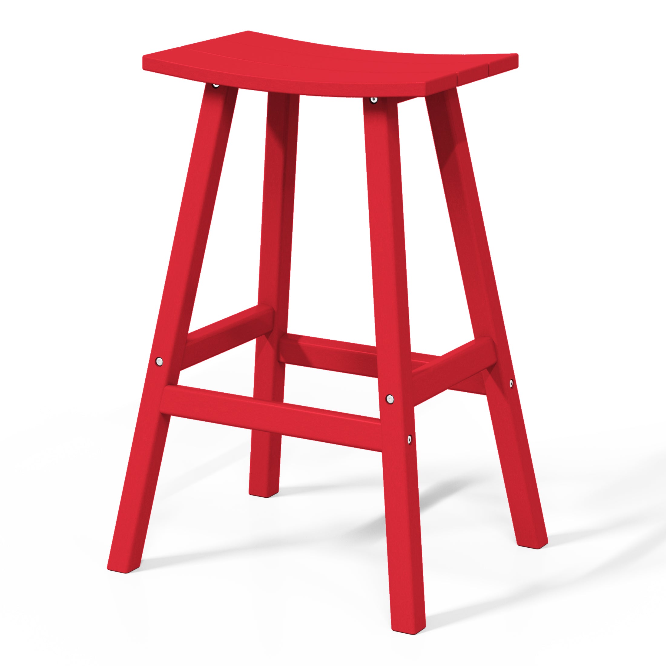 Stockholm All-Weather Outdoor Saddle Bar Stool (29" Height) Seahawk Designs Patio Bar & Counter Stools