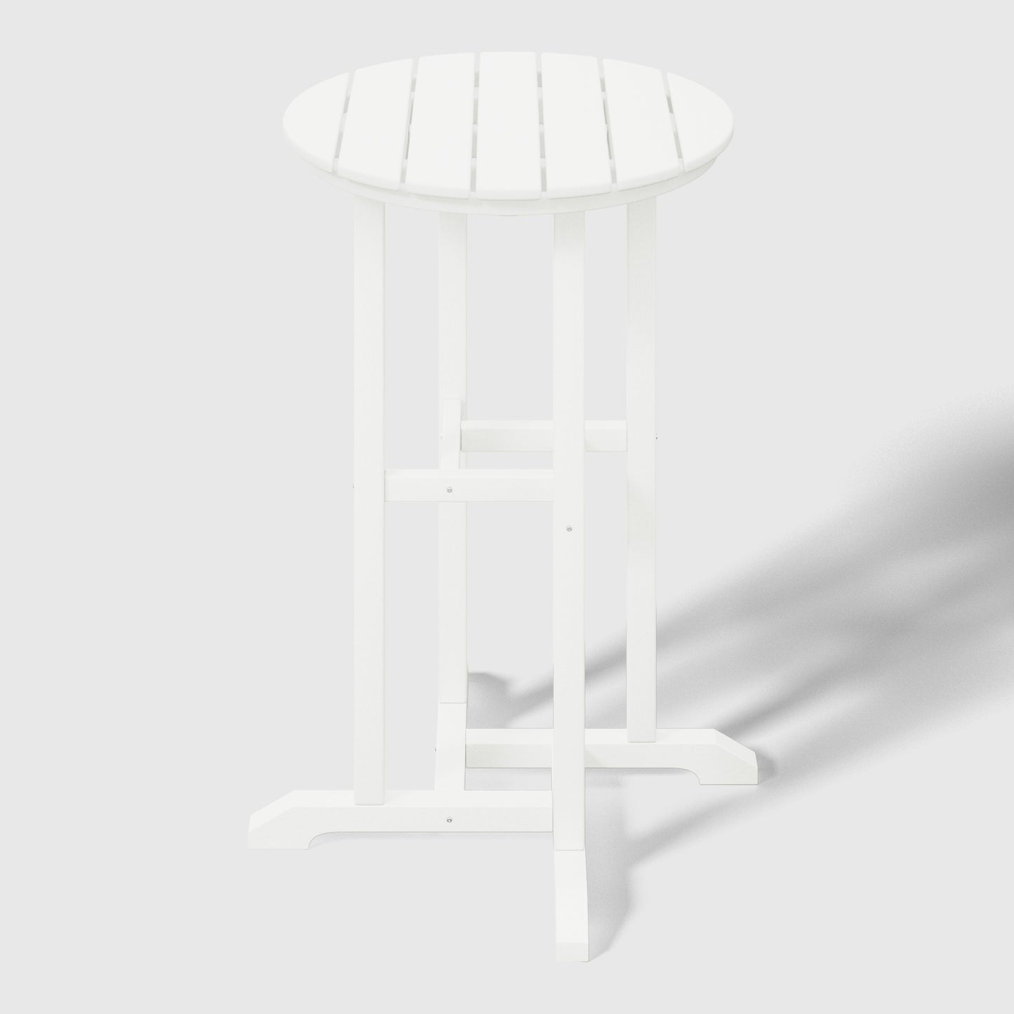 Stockholm All-Weather Outdoor Round Counter Bistro Table (37" Height) Seahawk Designs Patio Bar Tables