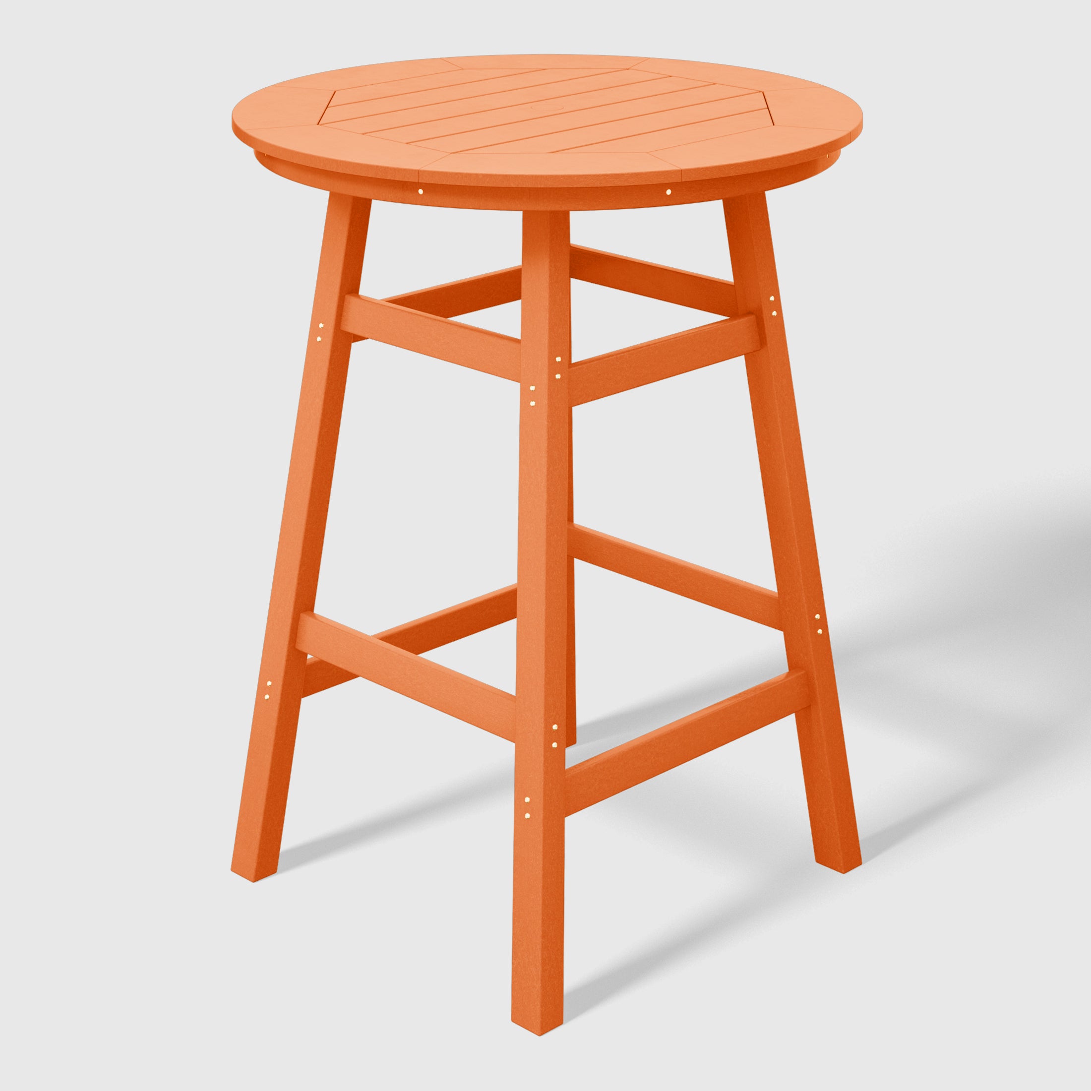 Stockholm All-Weather Outdoor 35" Round Bar Table (42" Height) Orange Seahawk Designs Patio Bar Tables