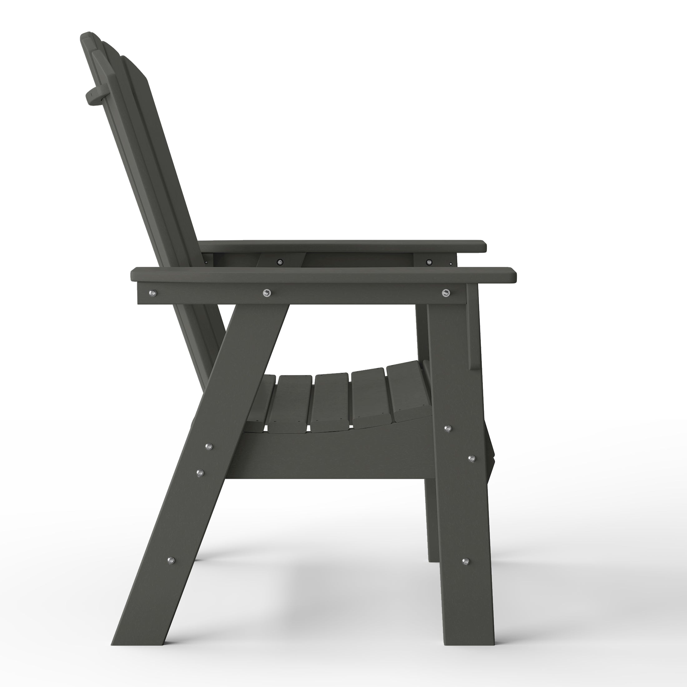 Westport All-Weather Outdoor Classic Adirondack Dining Chair Gray Seahawk Designs Patio Dining Chairs