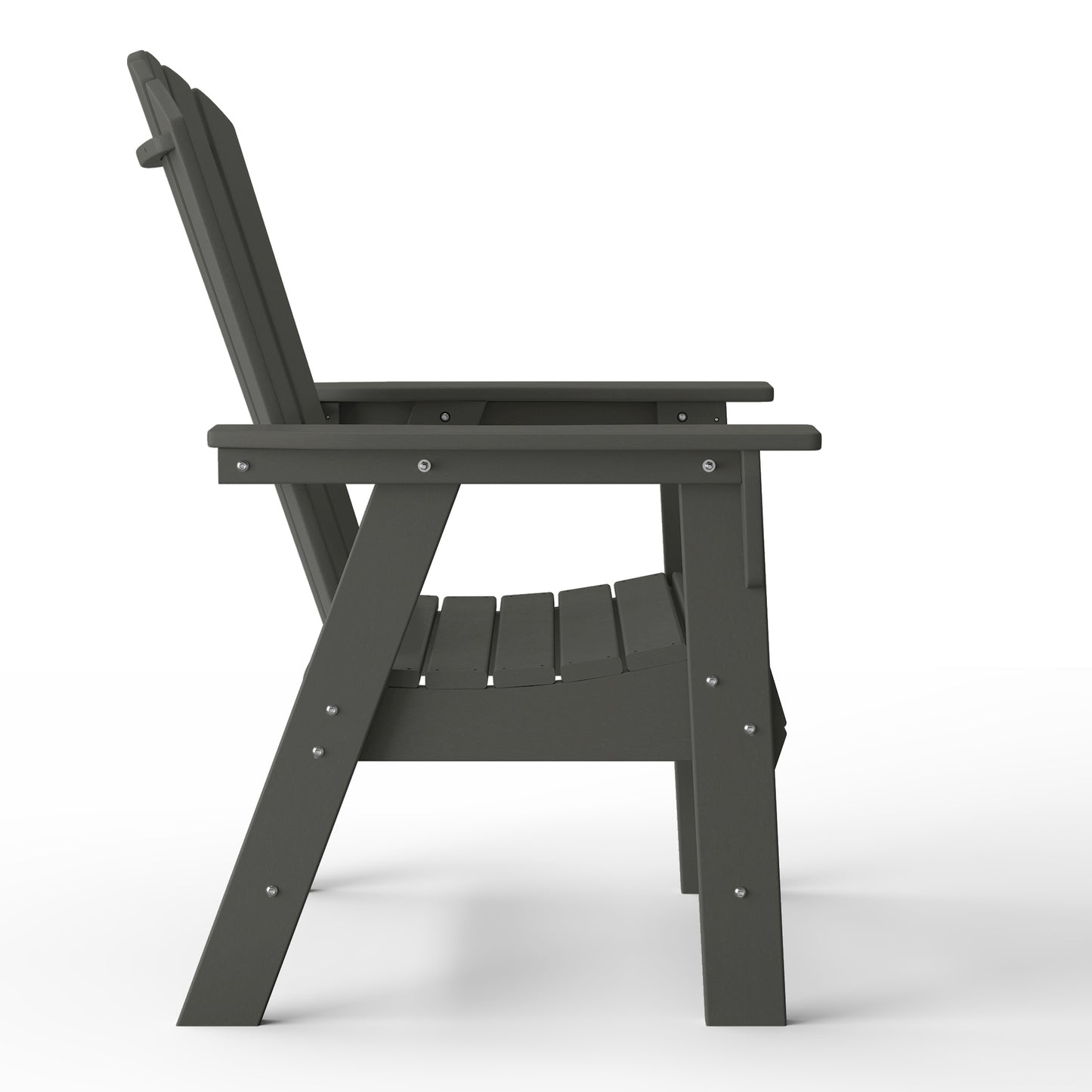 Westport All-Weather Outdoor Classic Adirondack Dining Chair Gray Seahawk Designs Patio Dining Chairs