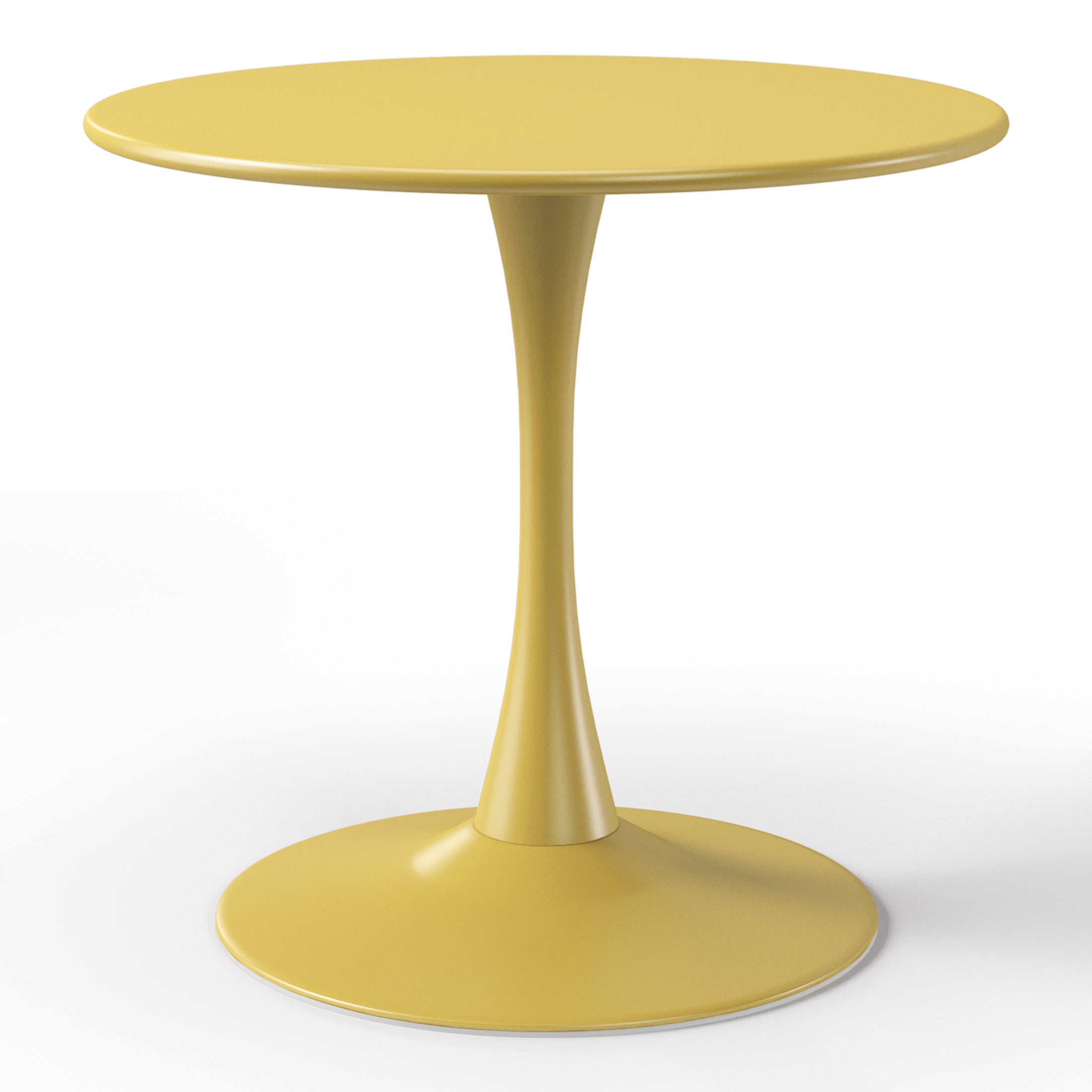 Polyform 31.5" Steel Dining Table Yellow Seahawk Designs Patio Dining Tables