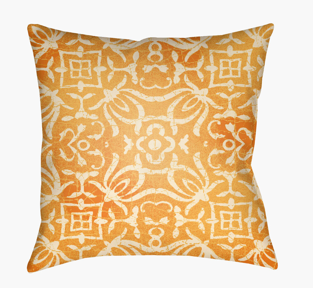 Yindi Accent Pillow — Burnt Orange/Cream
