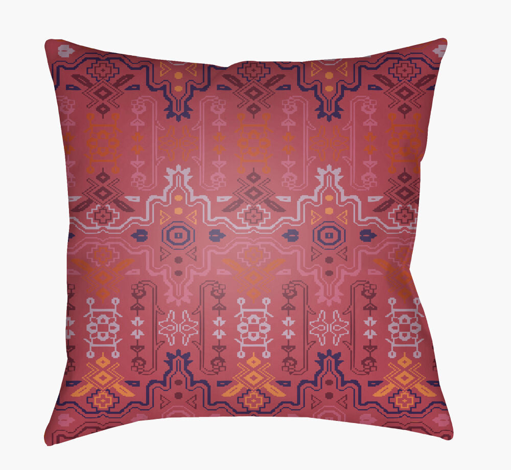 Yindi Accent Pillow — Burgandy/Burgundy