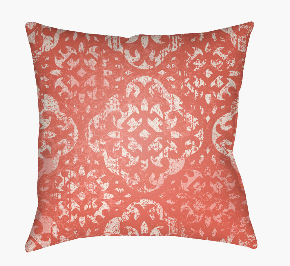 Yindi Accent Pillow — Coral/Light Pink