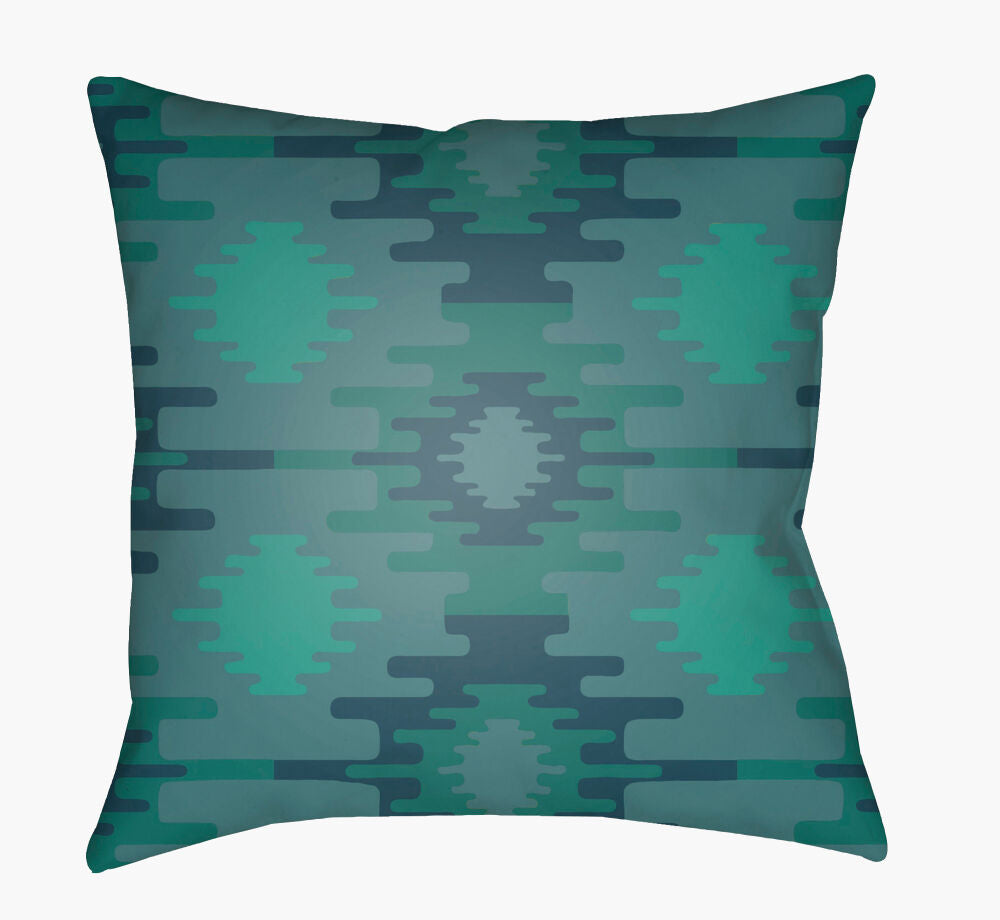Yindi Accent Pillow — Dark Blue/Emerald