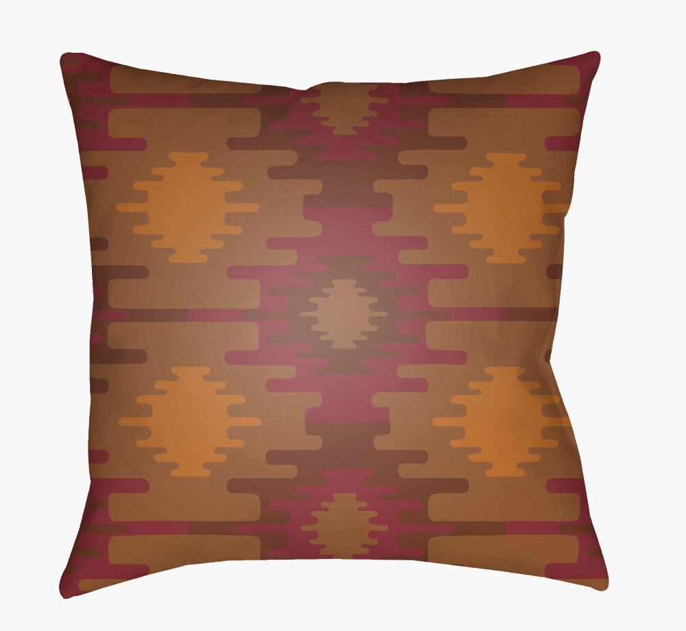Yindi Accent Pillow — Brown/Burnt Orange