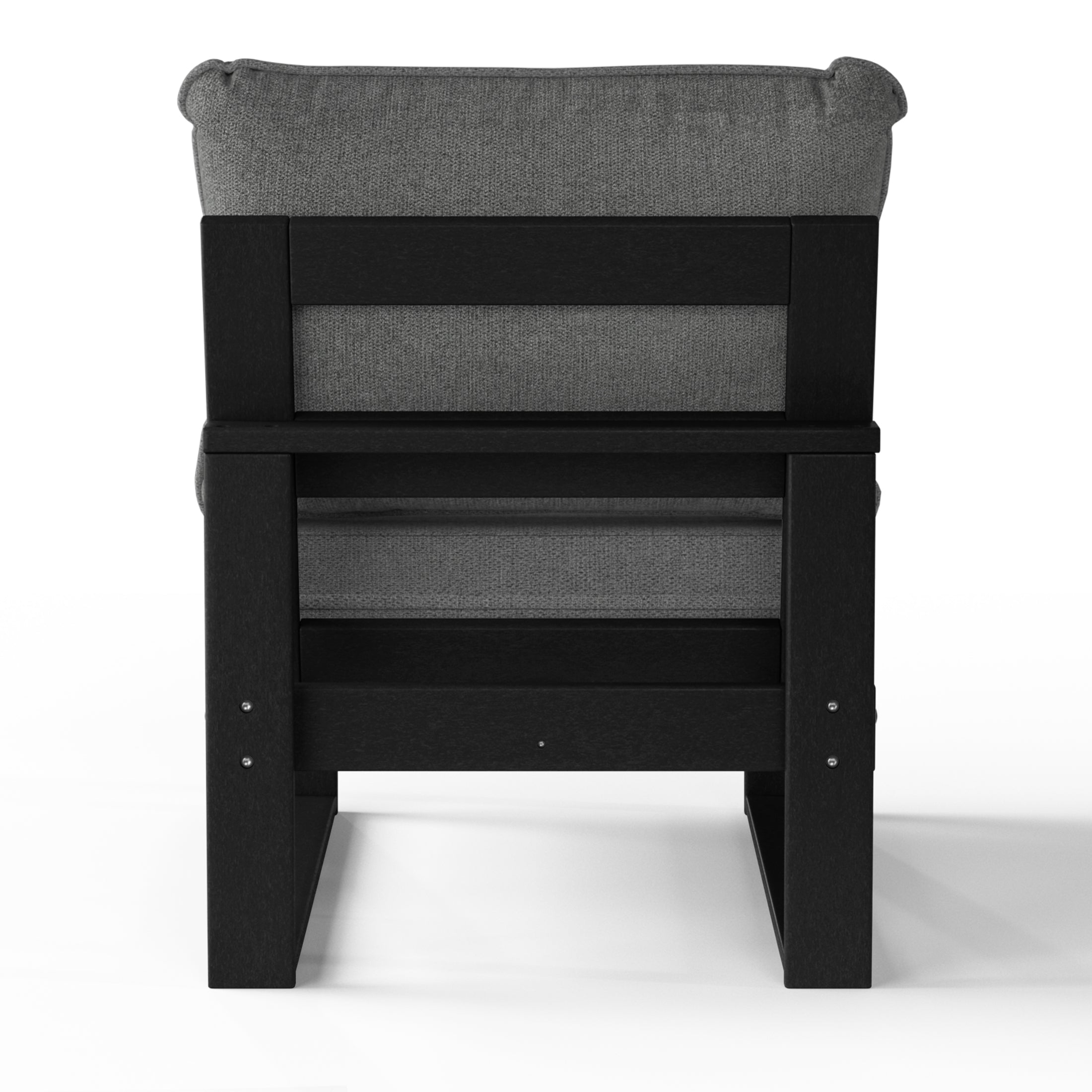 Signature All-Weather Outdoor Modular Deep Seating Cushioned Side Chair (Center Sectional Seat) Seahawk Designs Patio Chairs