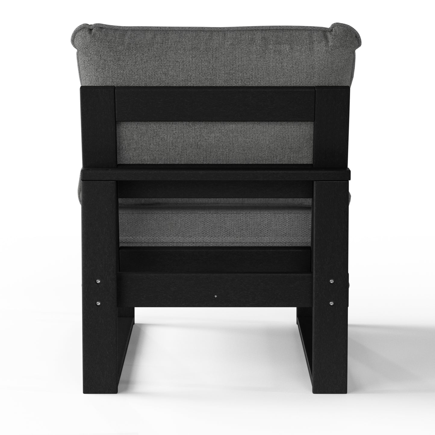 Signature All-Weather Outdoor Modular Deep Seating Cushioned Side Chair (Center Sectional Seat) Seahawk Designs Patio Chairs