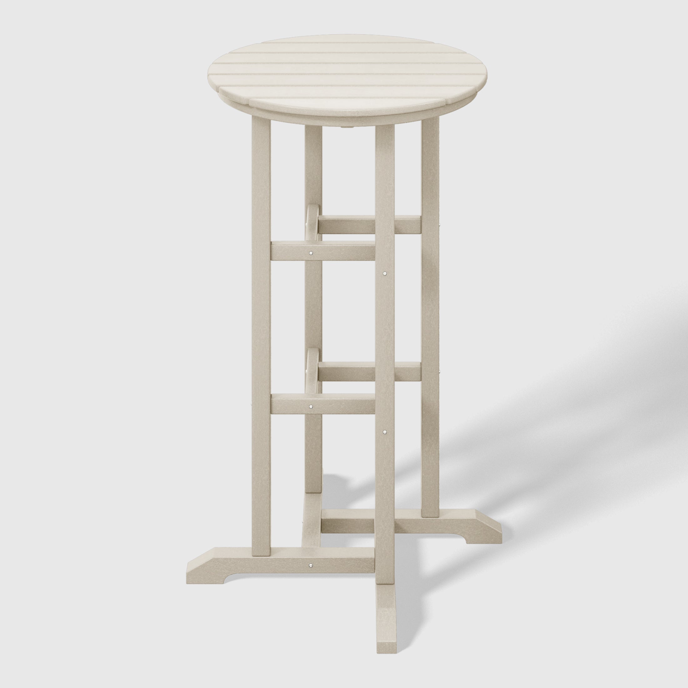 Stockholm All-Weather Outdoor Round Bar Bistro Table (42" Height) Sand Seahawk Designs Patio Bar Tables