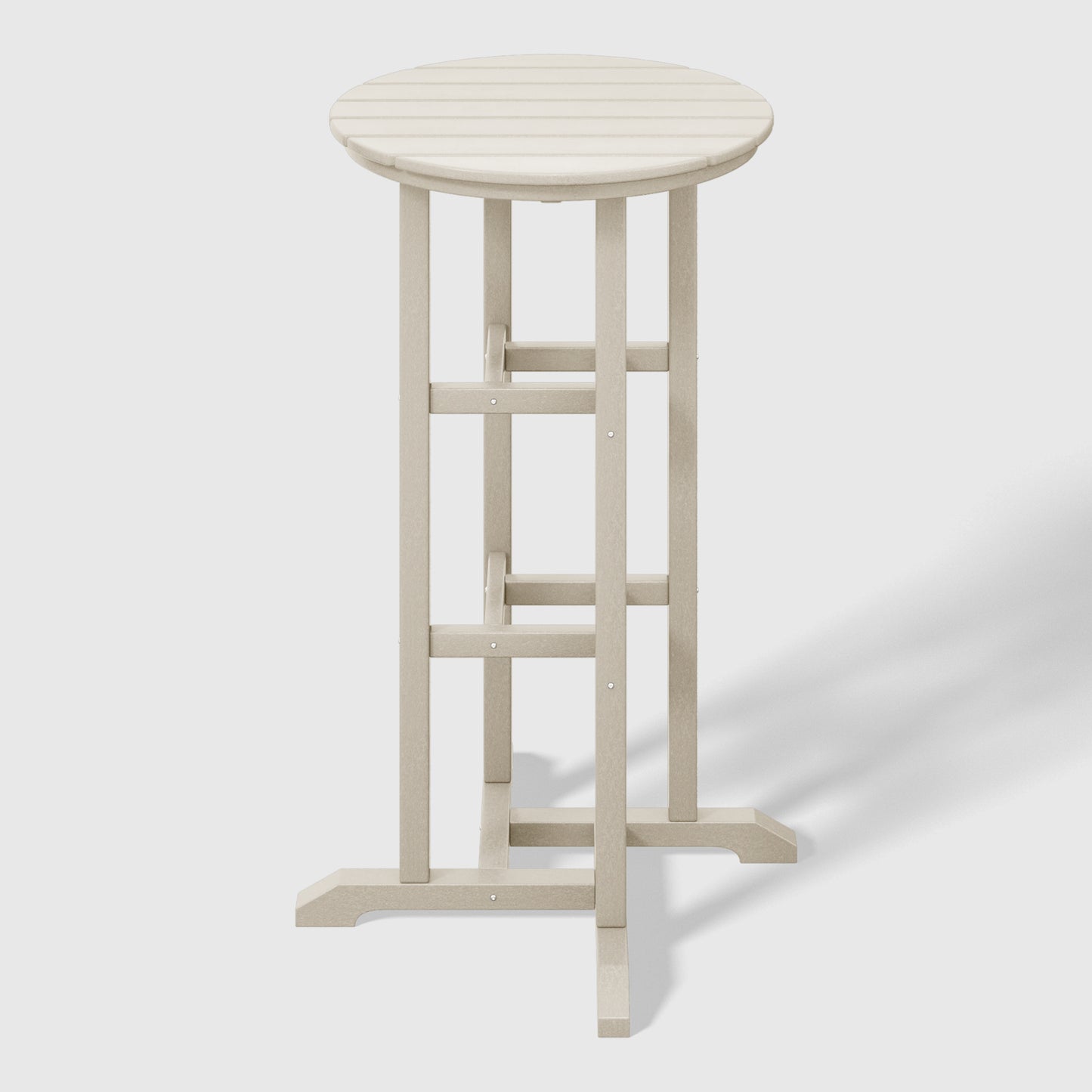 Stockholm All-Weather Outdoor Round Bar Bistro Table (42" Height) Sand Seahawk Designs Patio Bar Tables
