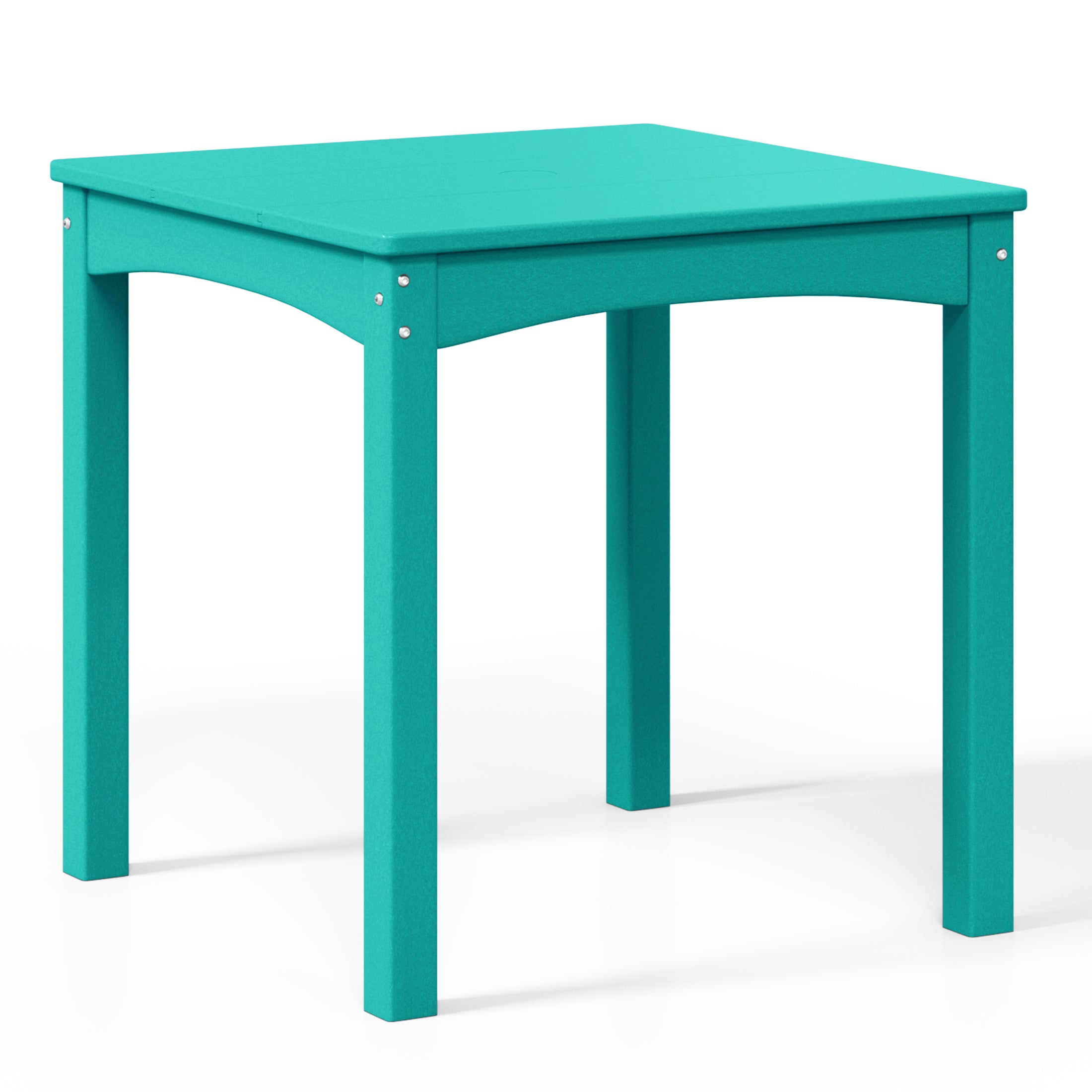 Tiny Terraces Kids' All-Weather Outdoor Dining Table (24" Top) Turquoise Seahawk Designs Kids Patio Dining Tables