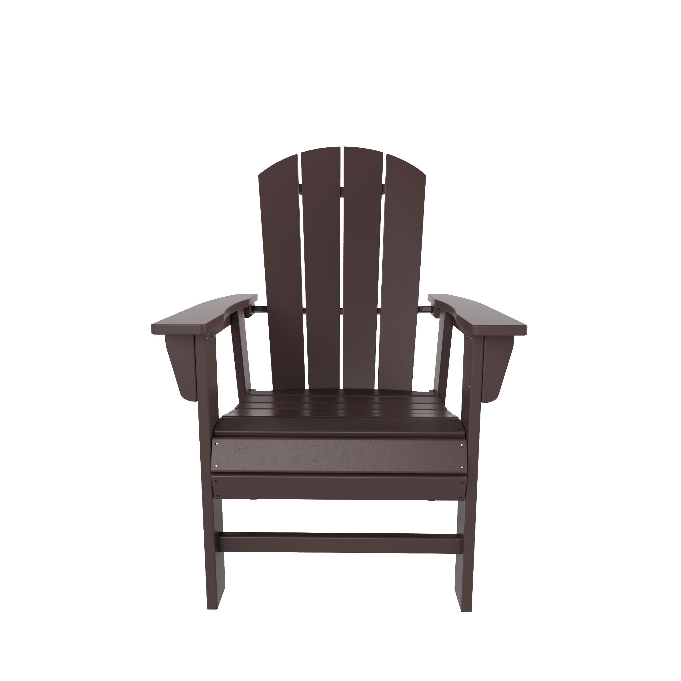 Chatham All-Weather Outdoor Classic Adirondack Patio Dining Chair Dark Brown Seahawk Designs Patio Dining Chairs