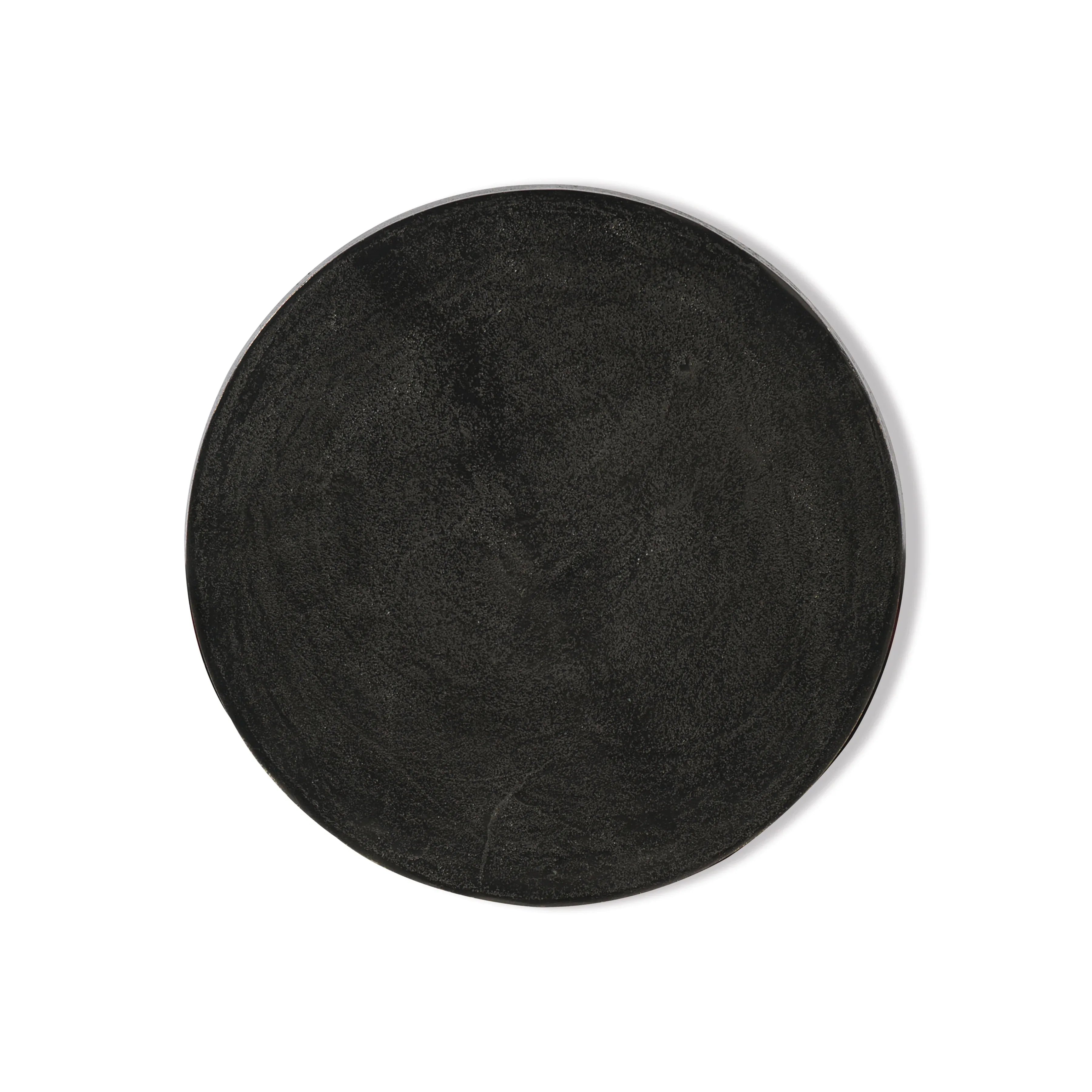 Bernhardt Vevo Accent Table — Sculptural Cast Aluminum Chairside Bernhardt End Table