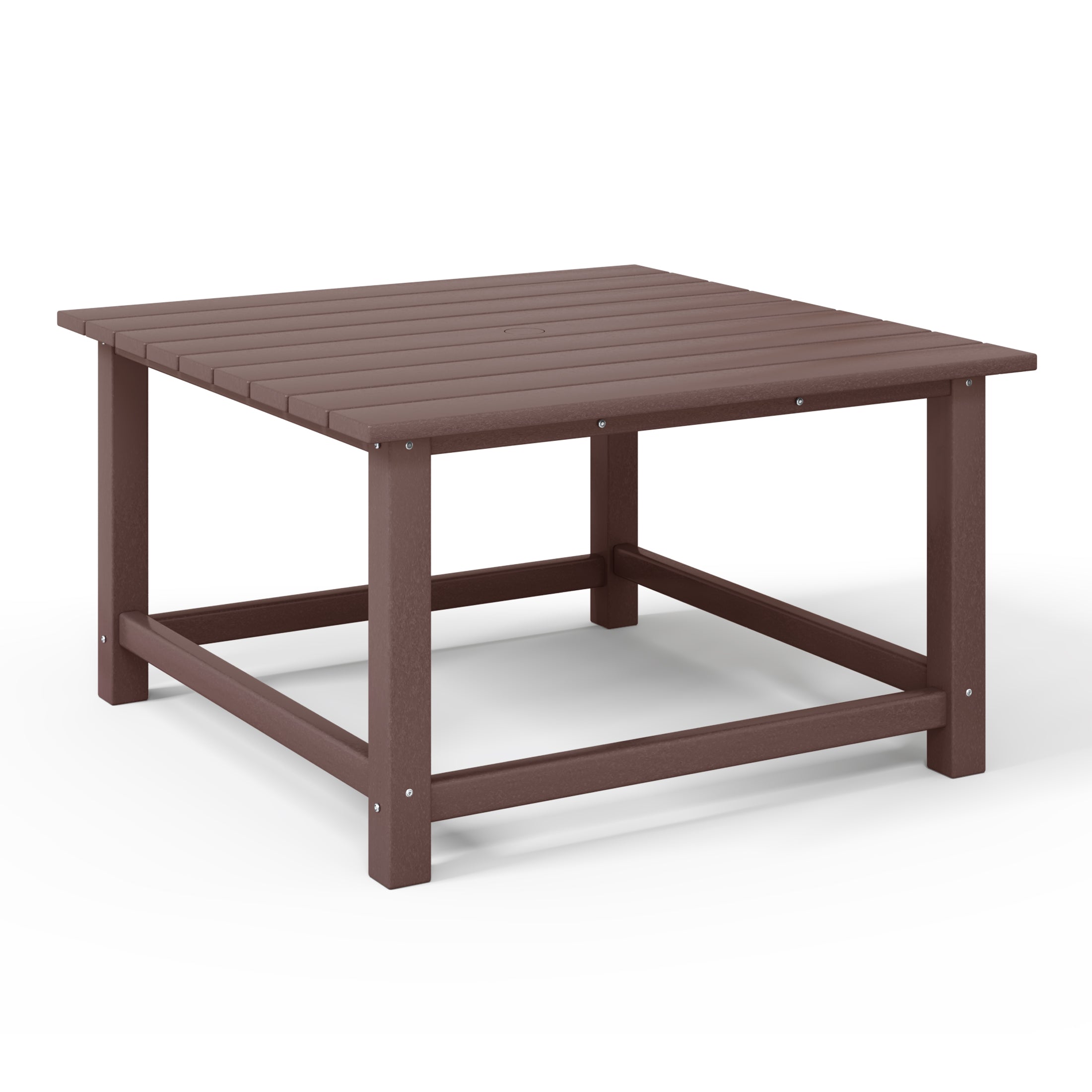 Tuscany All-Weather Outdoor Square Coffee Table (31" Top) Dark Brown Seahawk Designs Patio Coffee Tables