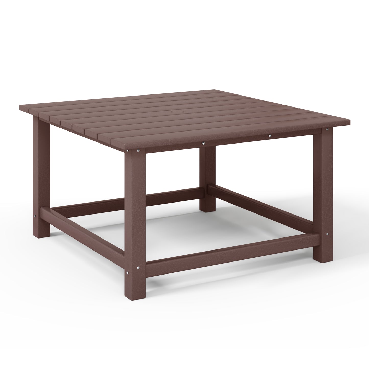Tuscany All-Weather Outdoor Square Coffee Table (31" Top) Dark Brown Seahawk Designs Patio Coffee Tables