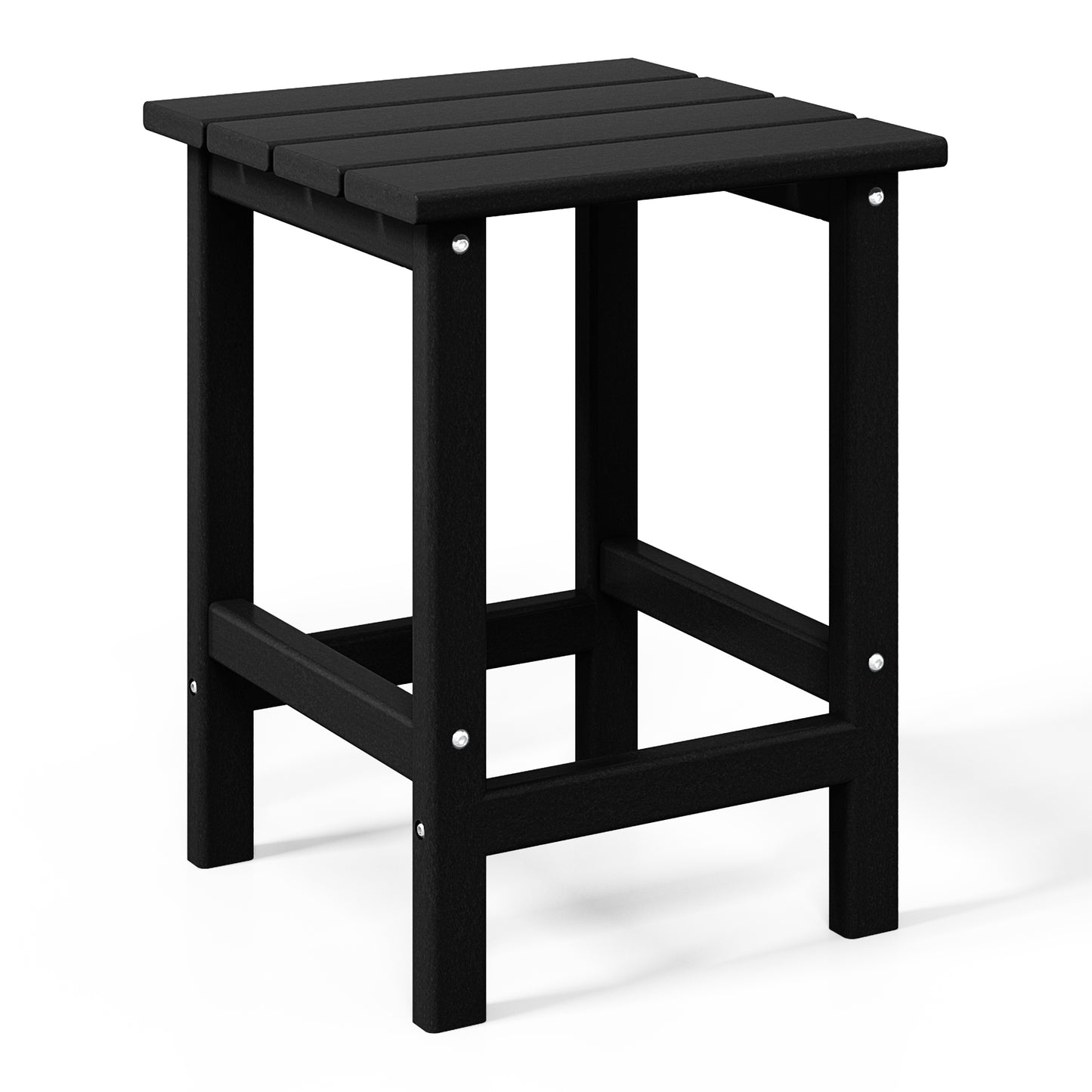 Tuscany All-Weather Outdoor Side Table (18" Height) Black Seahawk Designs Patio Side Tables