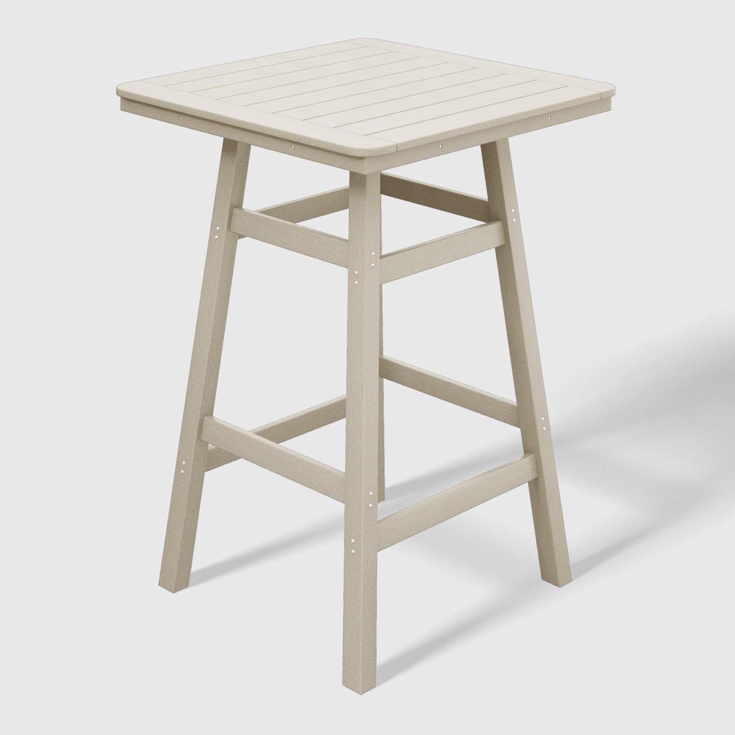 Stockholm All-Weather Outdoor 30" Square Bar Table (42" Height) Sand Seahawk Designs Patio Bar Tables