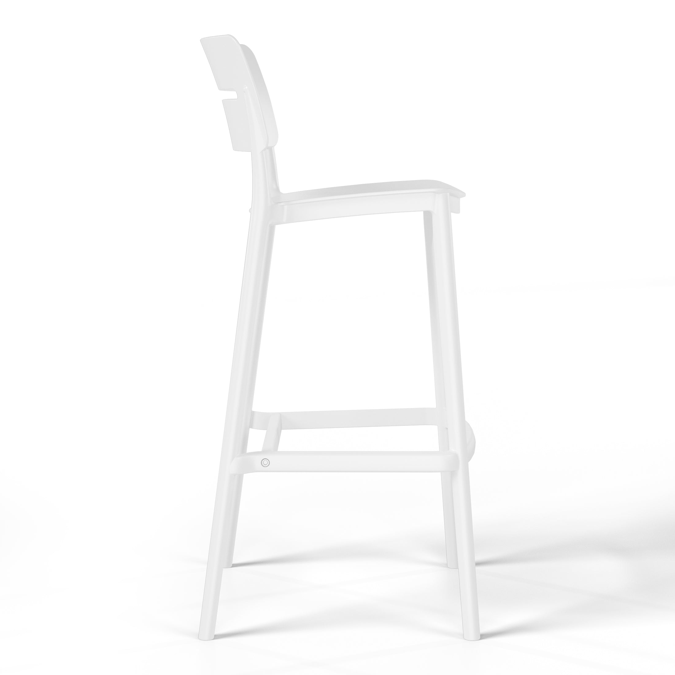 Polyform 29.5" Bar Stool (Set of 2) White Seahawk Designs Patio Bar & Counter Stools