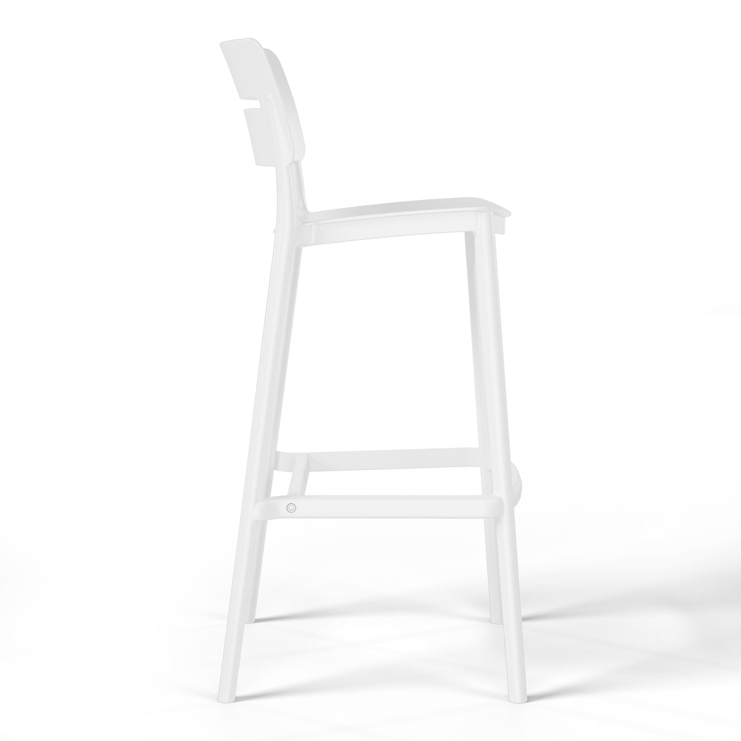Polyform 29.5" Bar Stool (Set of 2) White Seahawk Designs Patio Bar & Counter Stools