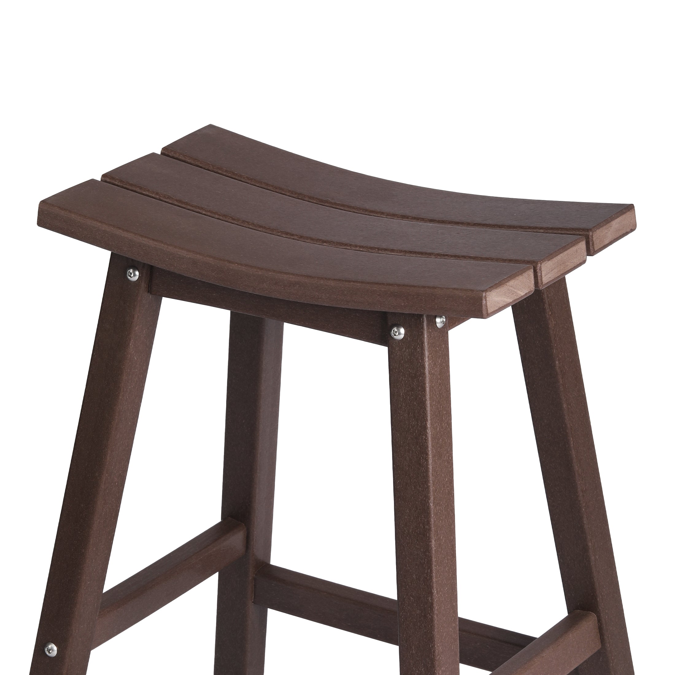 Stockholm All-Weather Outdoor Saddle Counter Stool (24" Height) Seahawk Designs Patio Bar & Counter Stools