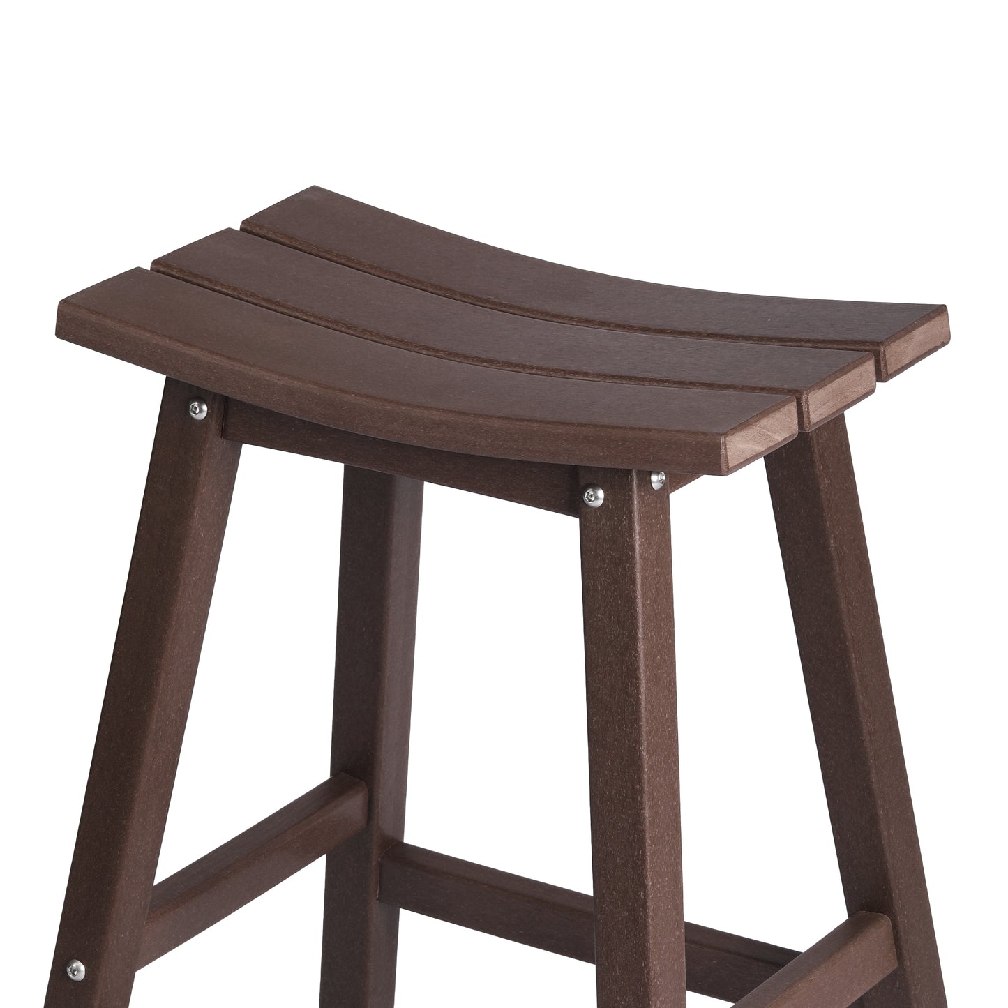 Stockholm All-Weather Outdoor Saddle Counter Stool (24" Height) Seahawk Designs Patio Bar & Counter Stools