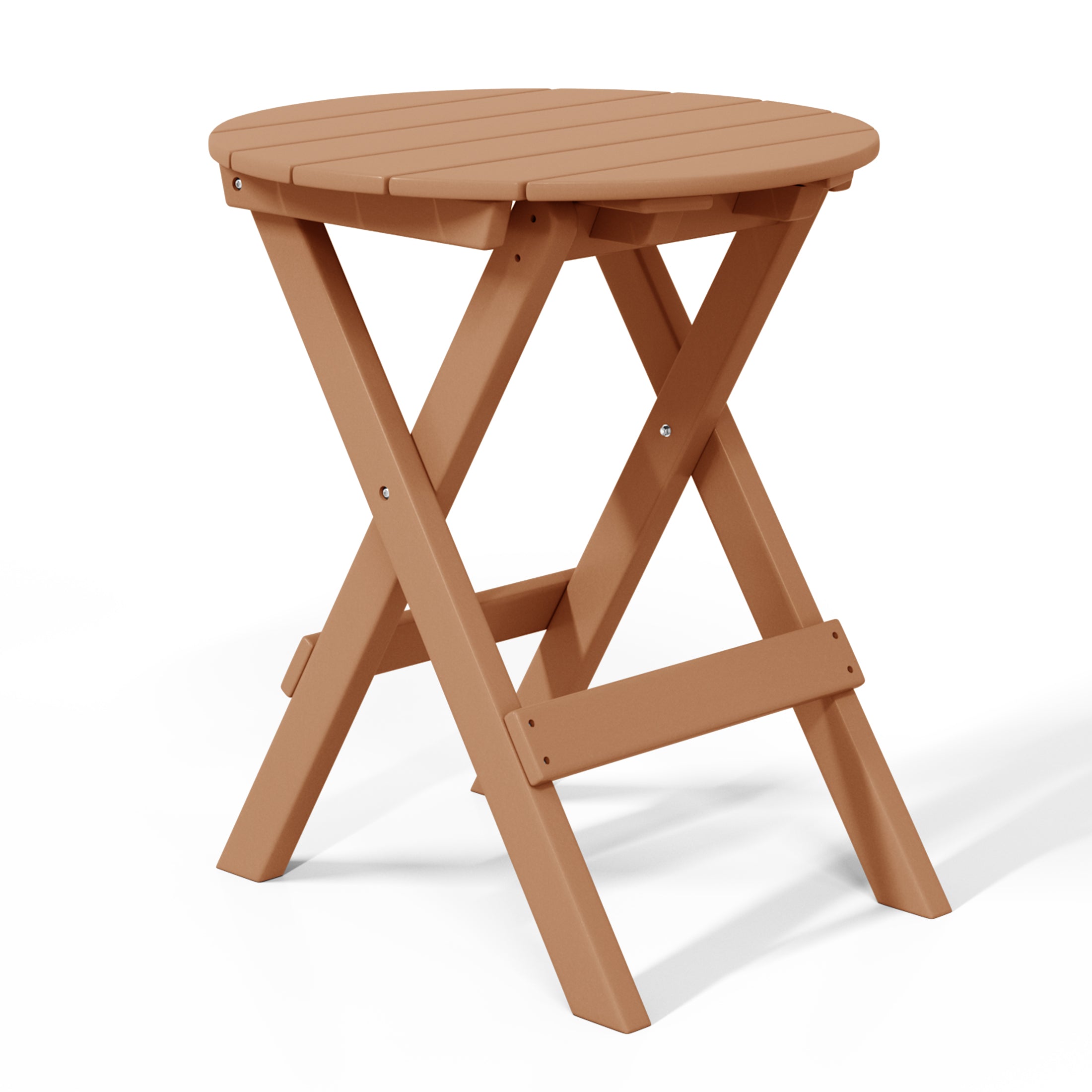Tuscany All-Weather Outdoor Patio Round Folding Dining Table (24" Top) Teak Seahawk Designs Patio Dining Tables
