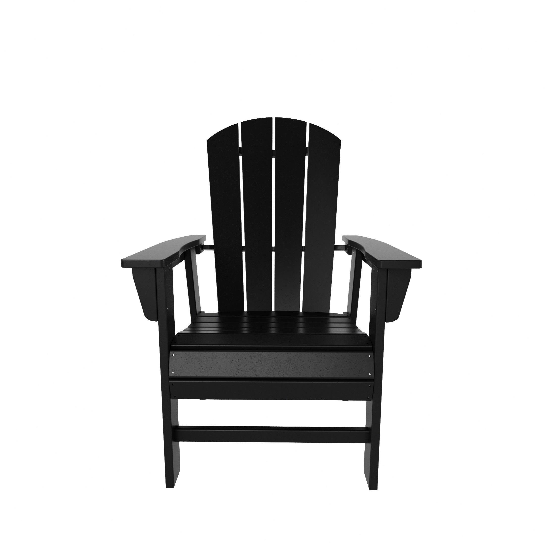 Chatham All-Weather Outdoor Classic Adirondack Patio Dining Chair Black Seahawk Designs Patio Dining Chairs