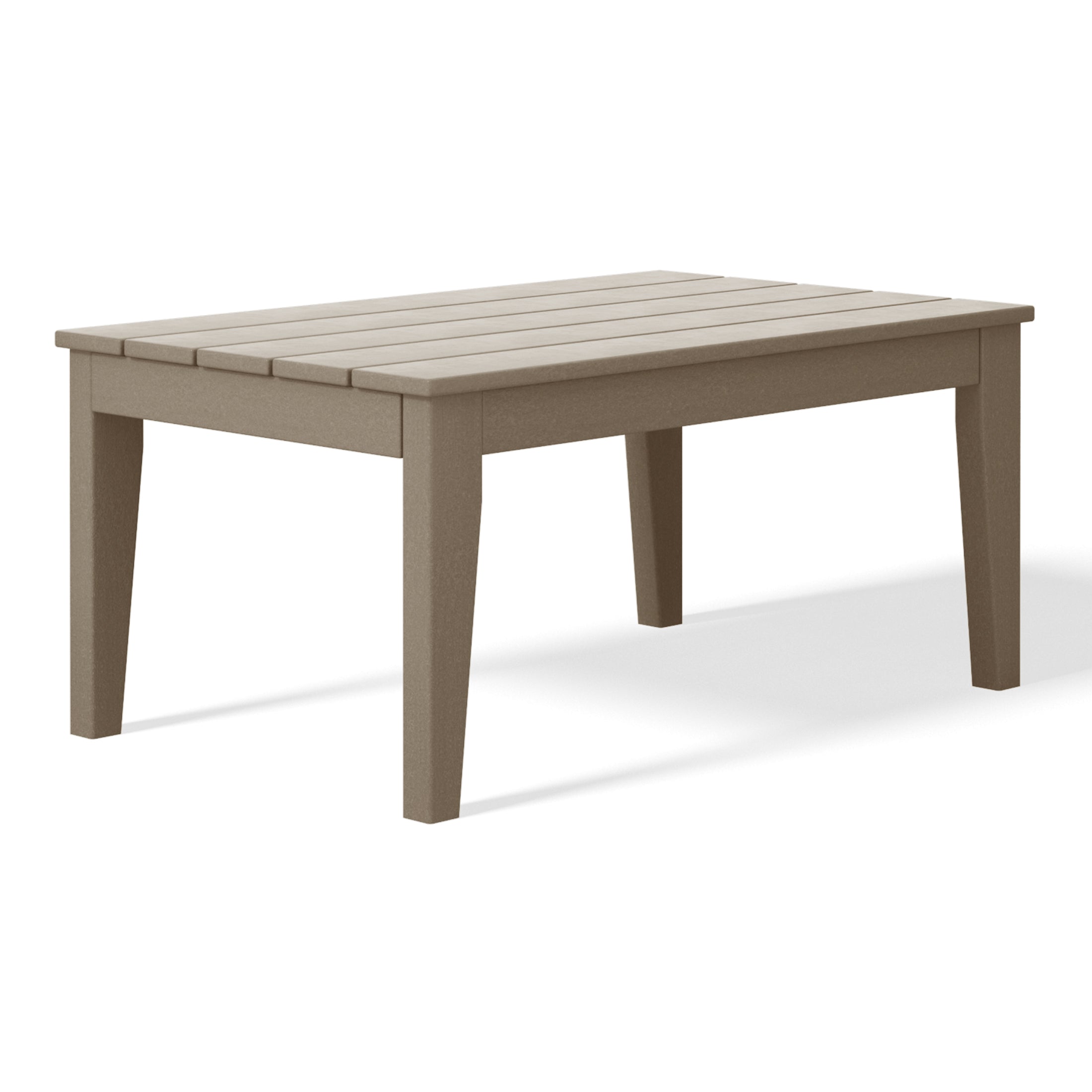 Tuscany All-Weather Outdoor Coffee Table (36" Top) Weathered Wood Seahawk Designs Patio Coffee Tables