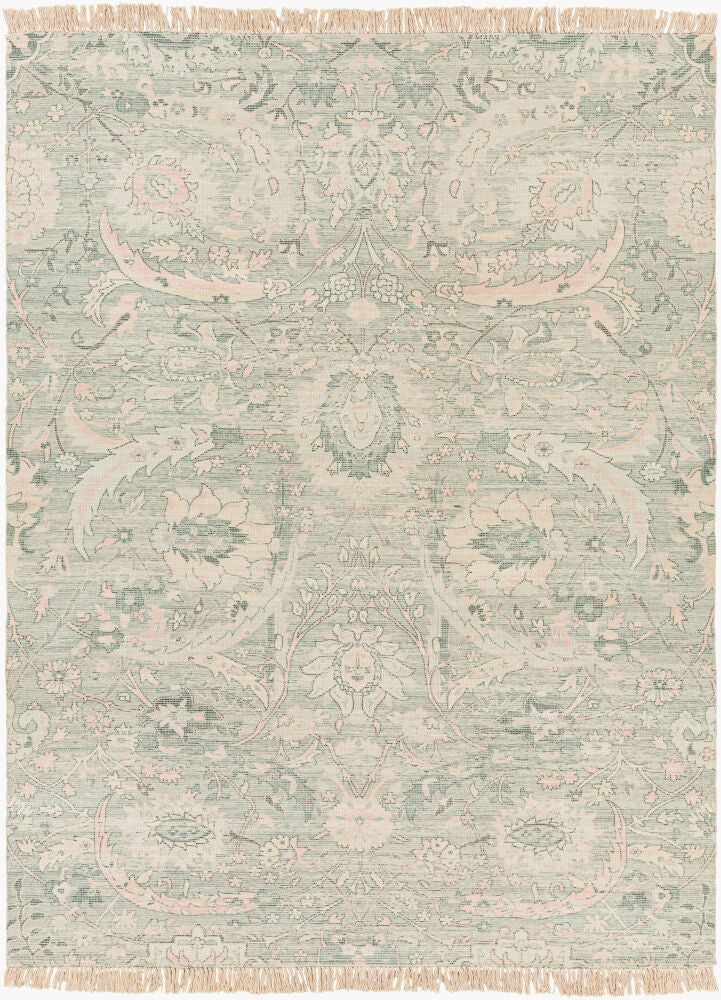 Zainab Handmade Rug — Dark Green/Light Olive