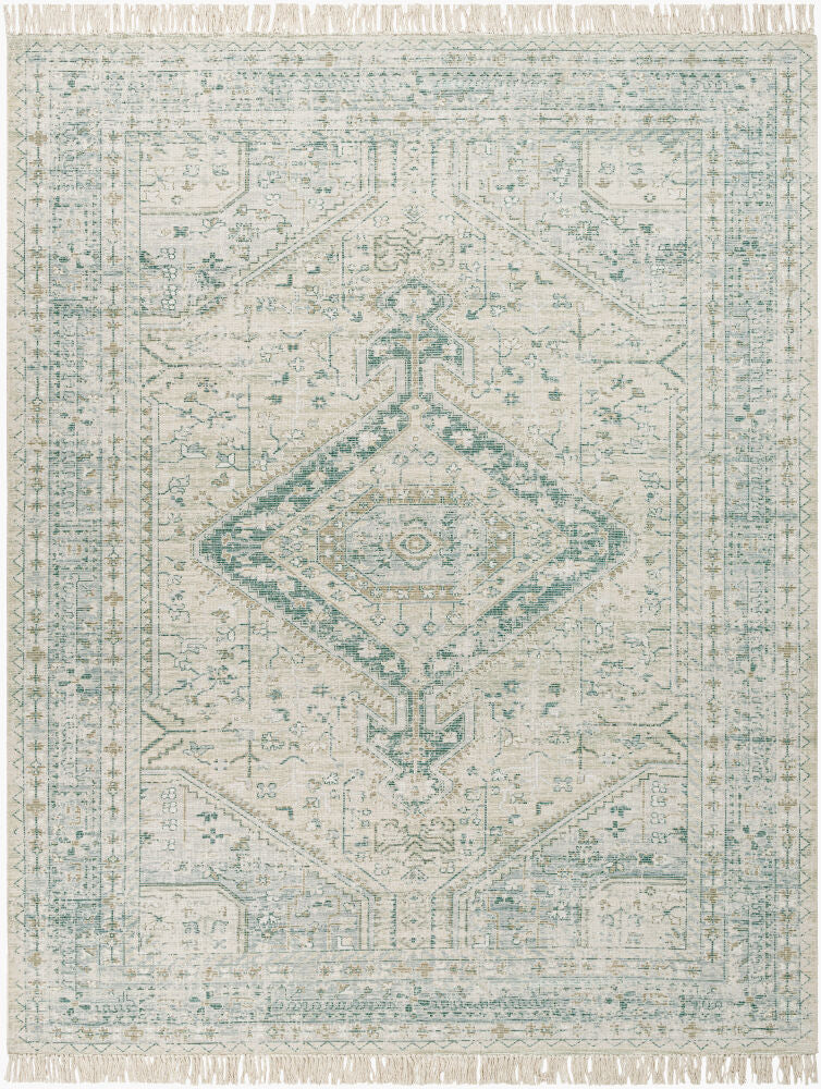 Zainab Handmade Rug — Dark Green/Light Olive