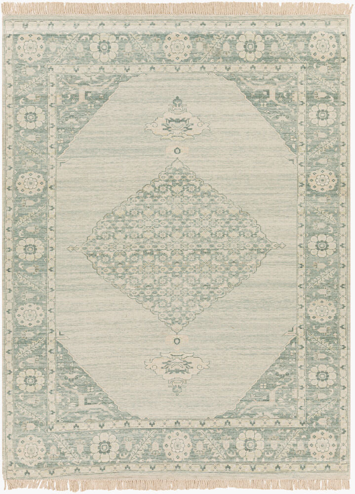 Zainab Handmade Rug — Dark Green/Light Olive