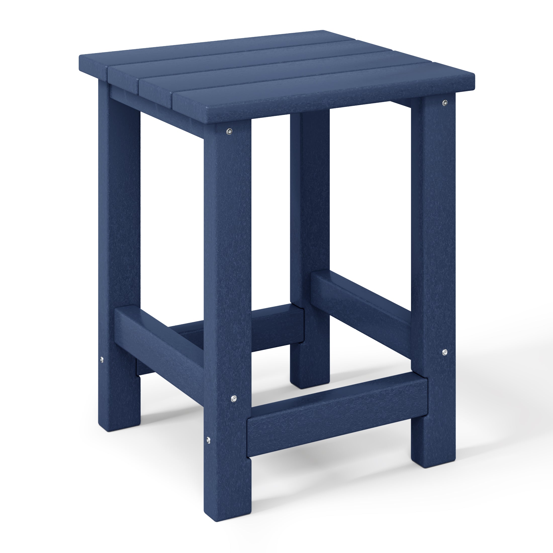 Tiny Terraces Kids' All-Weather Outdoor Side Table (12" Top) Navy Blue Seahawk Designs Kids Patio Side Tables