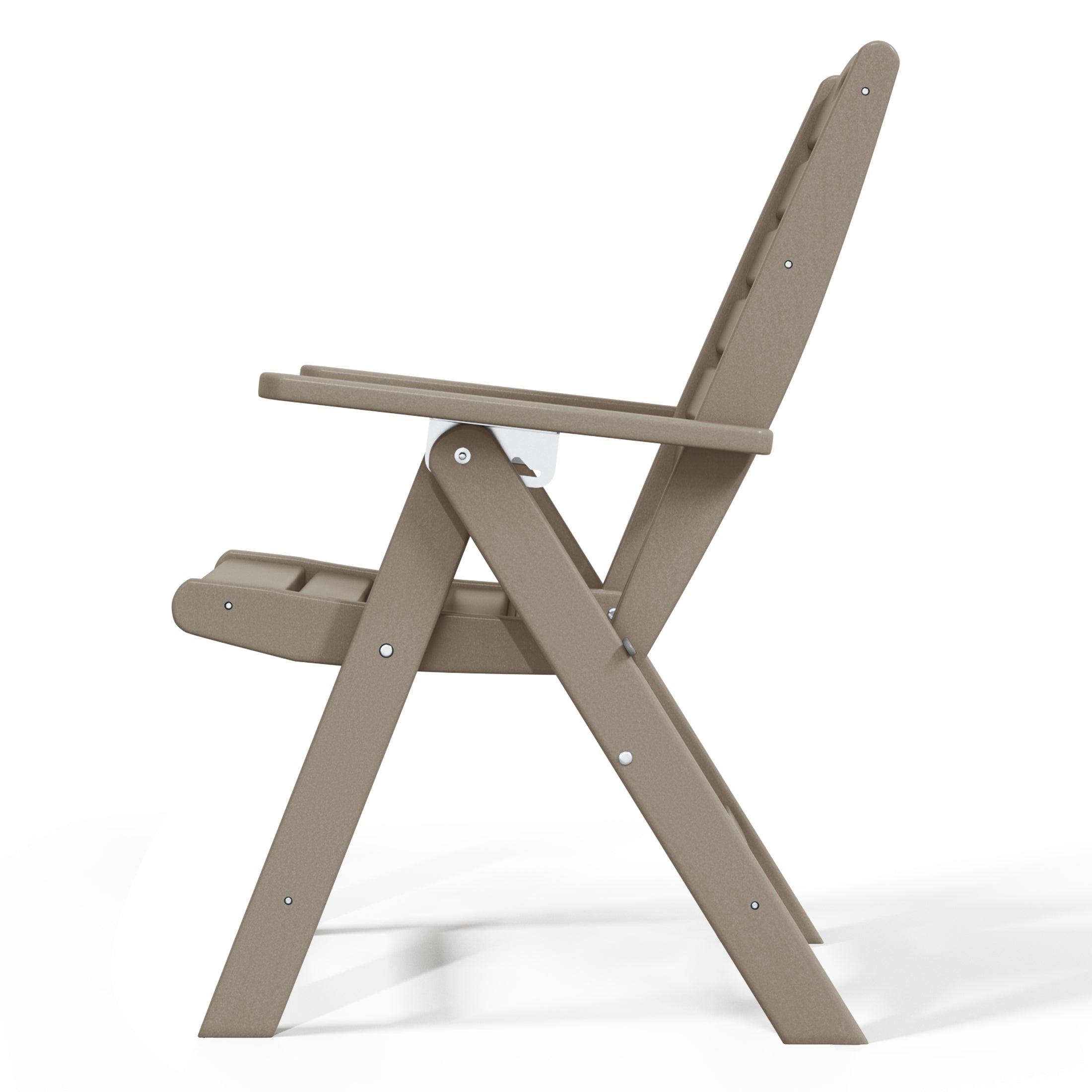 Aarhus All-Weather Outdoor Patio Folding Tall Back Dining Chair (38" High) Seahawk Designs Patio Dining Chairs