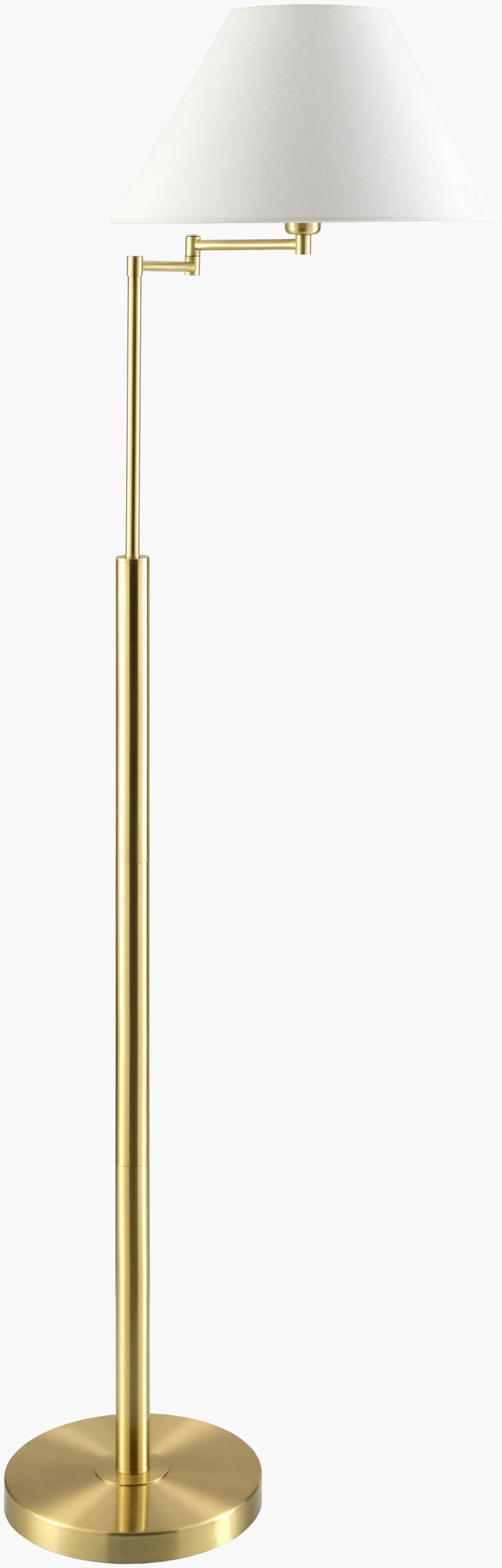 Zeke Accent Floor Lamp — Metallic - Brass