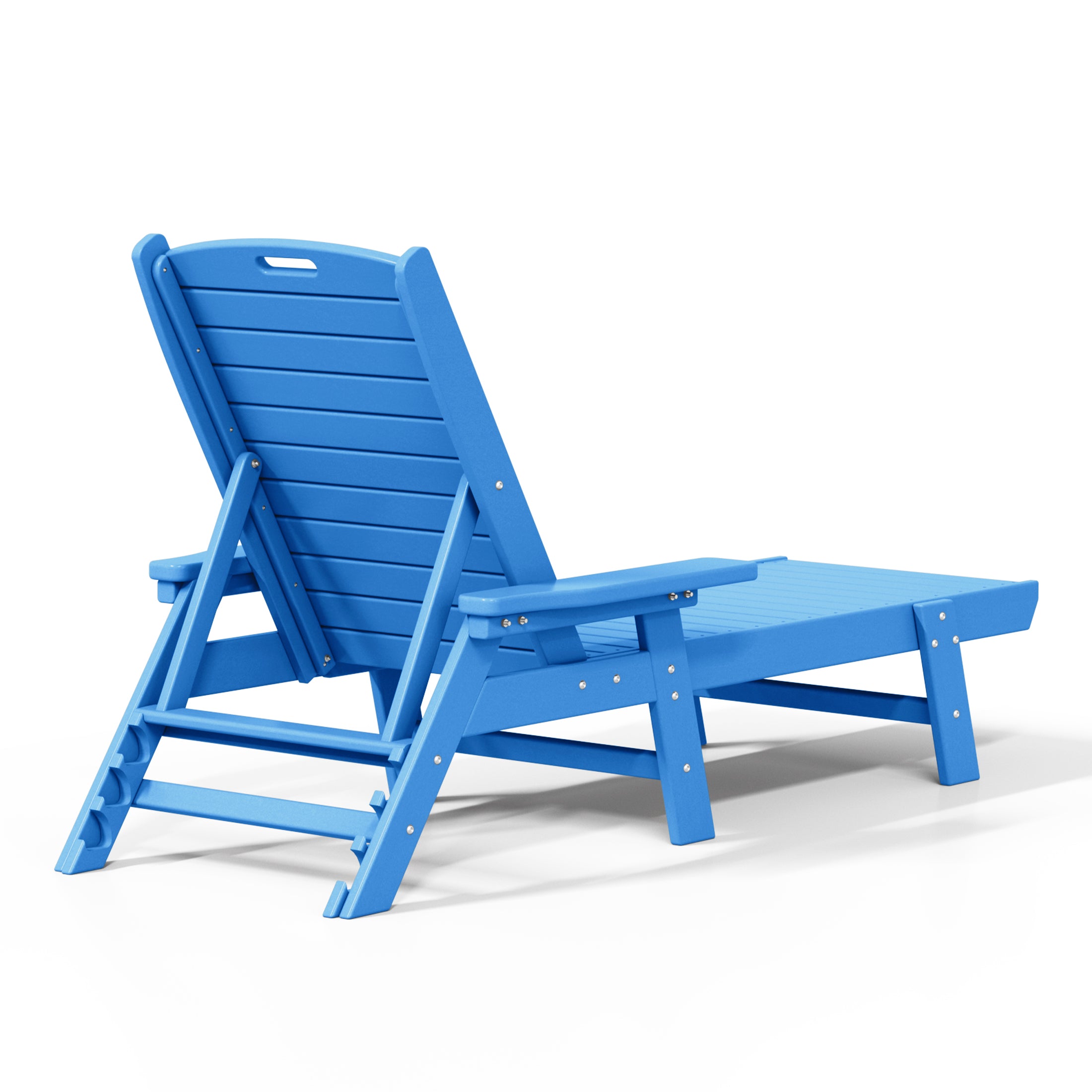 Santa Monica All-Weather Outdoor Reclining Sun Lounger with Arm Rests Seahawk Designs Patio Chaise Lounges